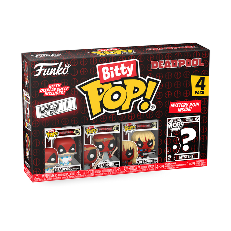 Funko Bitty POP! Deadpool Vinyl Figure Set 4-Pack (Sleepover