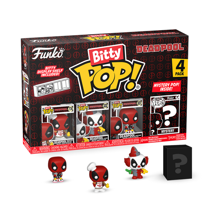 ファンコ ビティFunko Bitty Pop デッドプール 2体セット Funko Bitty POP! Deadpool Vinyl Figure Set 4-Pack (Backyard