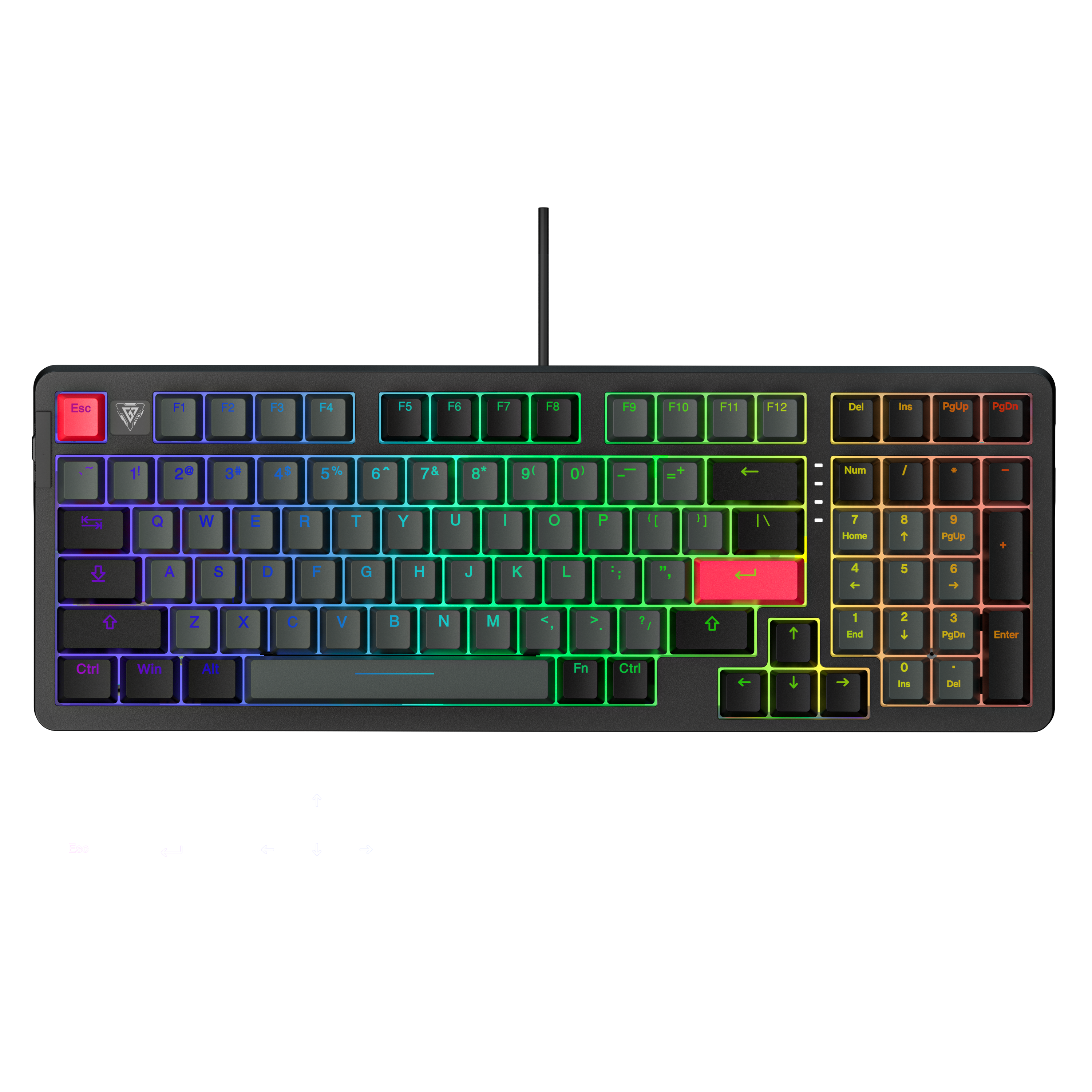 GameStop 98-Key Hot Swappable Mechanical Keyboard