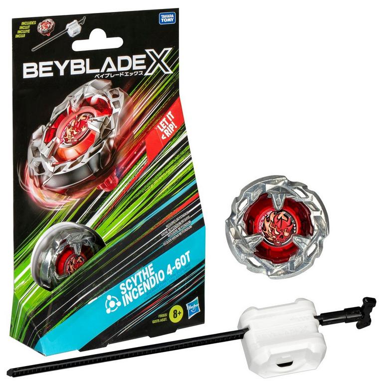 SCYTHE 大鎌戦役 世界で4000セットのみの激レアメタルメックフィギア Hasbro Beyblade X Scythe Incendio 4-60T Starter Pack | GameStop