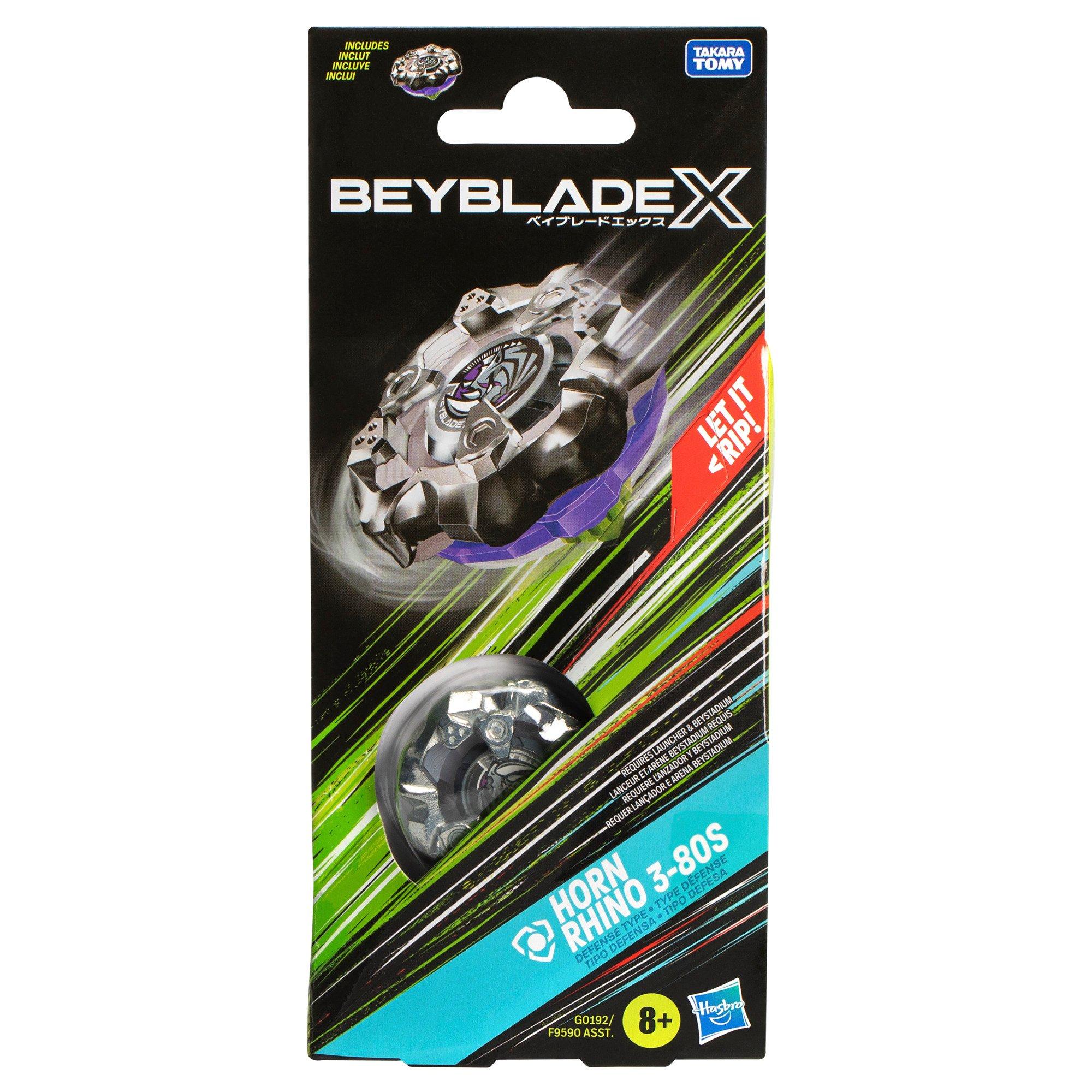 Hasbro Beyblade X Horn Rhino 3-80S Booster Pack Set