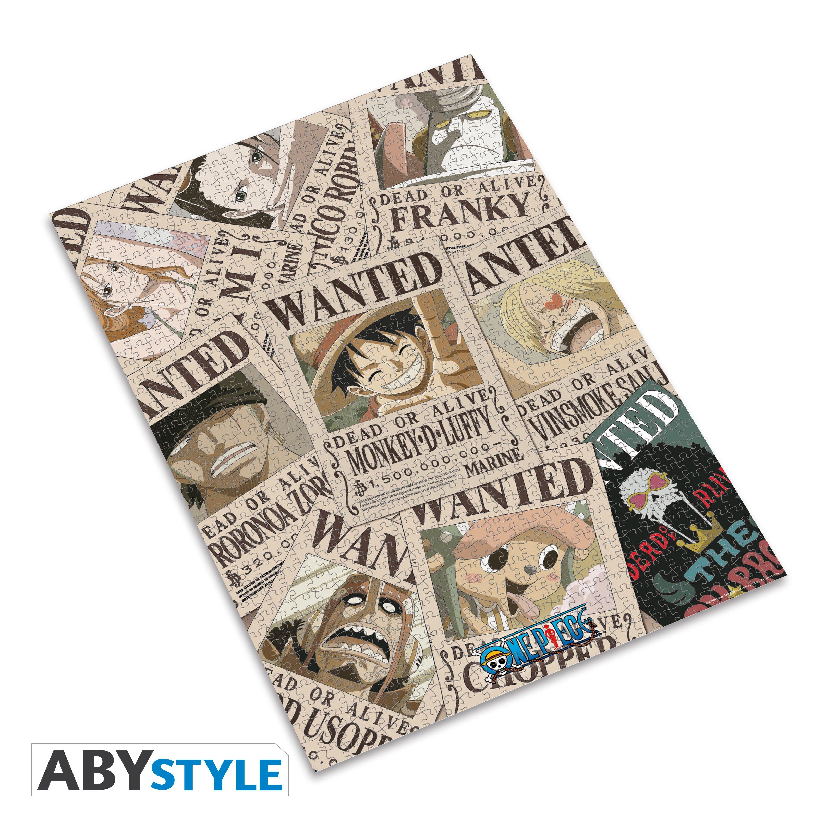 ABYstyle One Piece Straw Hat Crew Wanted Poster Jigsaw Puzzle