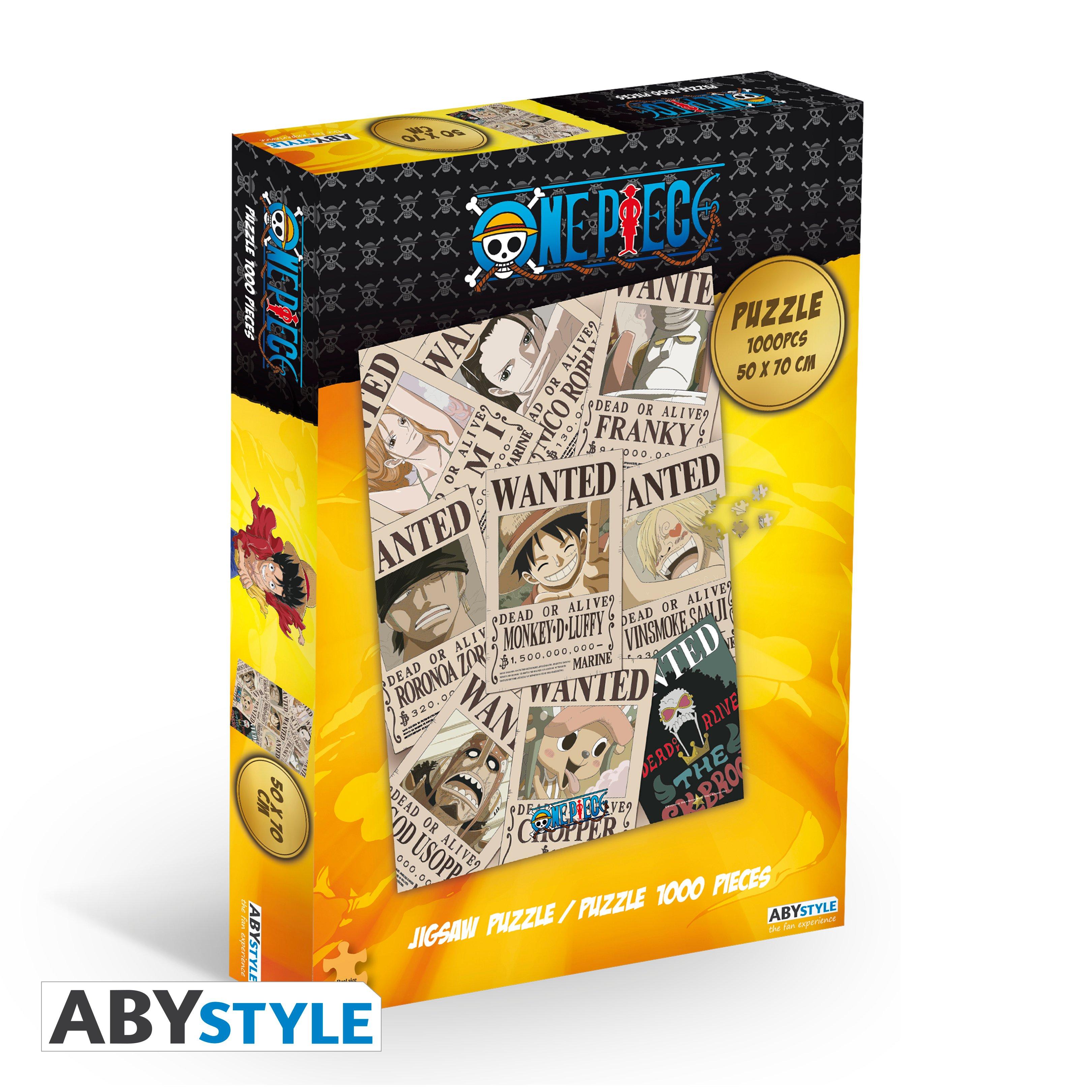 ABYstyle One Piece Straw Hat Crew Wanted Poster Jigsaw Puzzle (1000 Piece