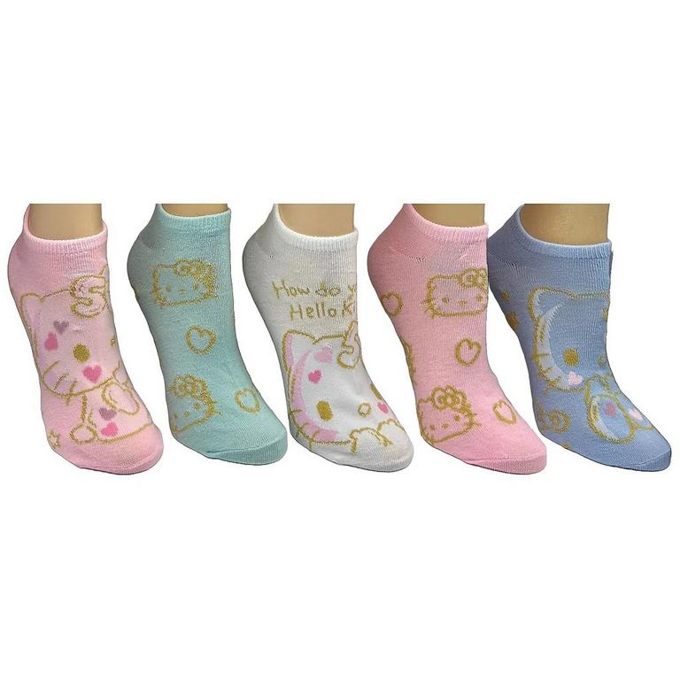 Hello Kitty 50th Anniversary Women's Ankle Socks 5-Pack