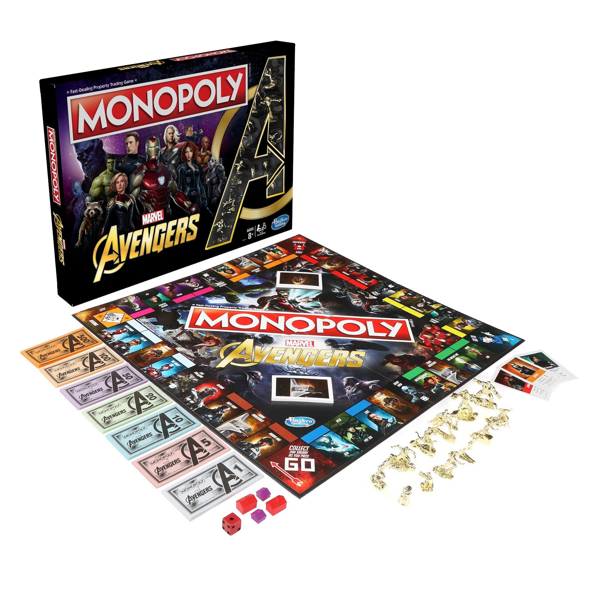 Monopoly: outlet Marvel Spider-Man Edition Board Game, Play as a Spider Hero