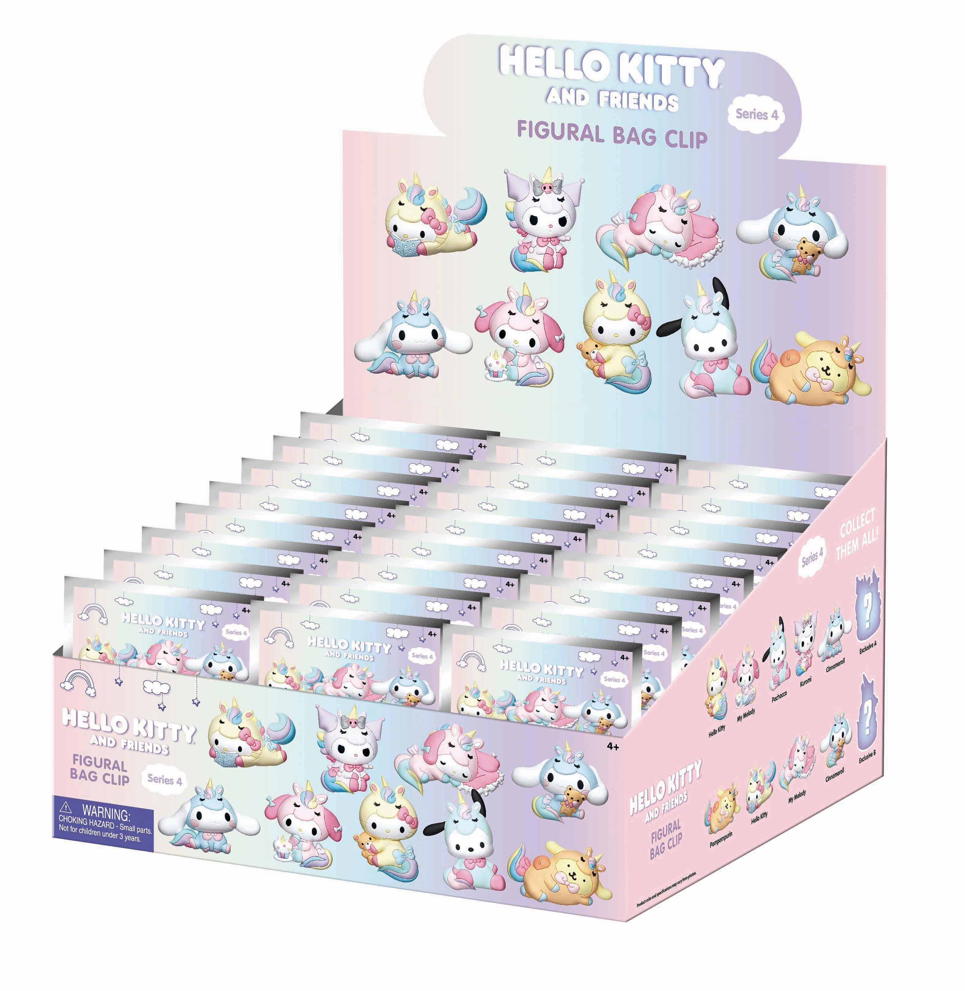 Squishmallows Hello Kitty and Friends 3.5-in Clip-On Plush (Styles May Vary
