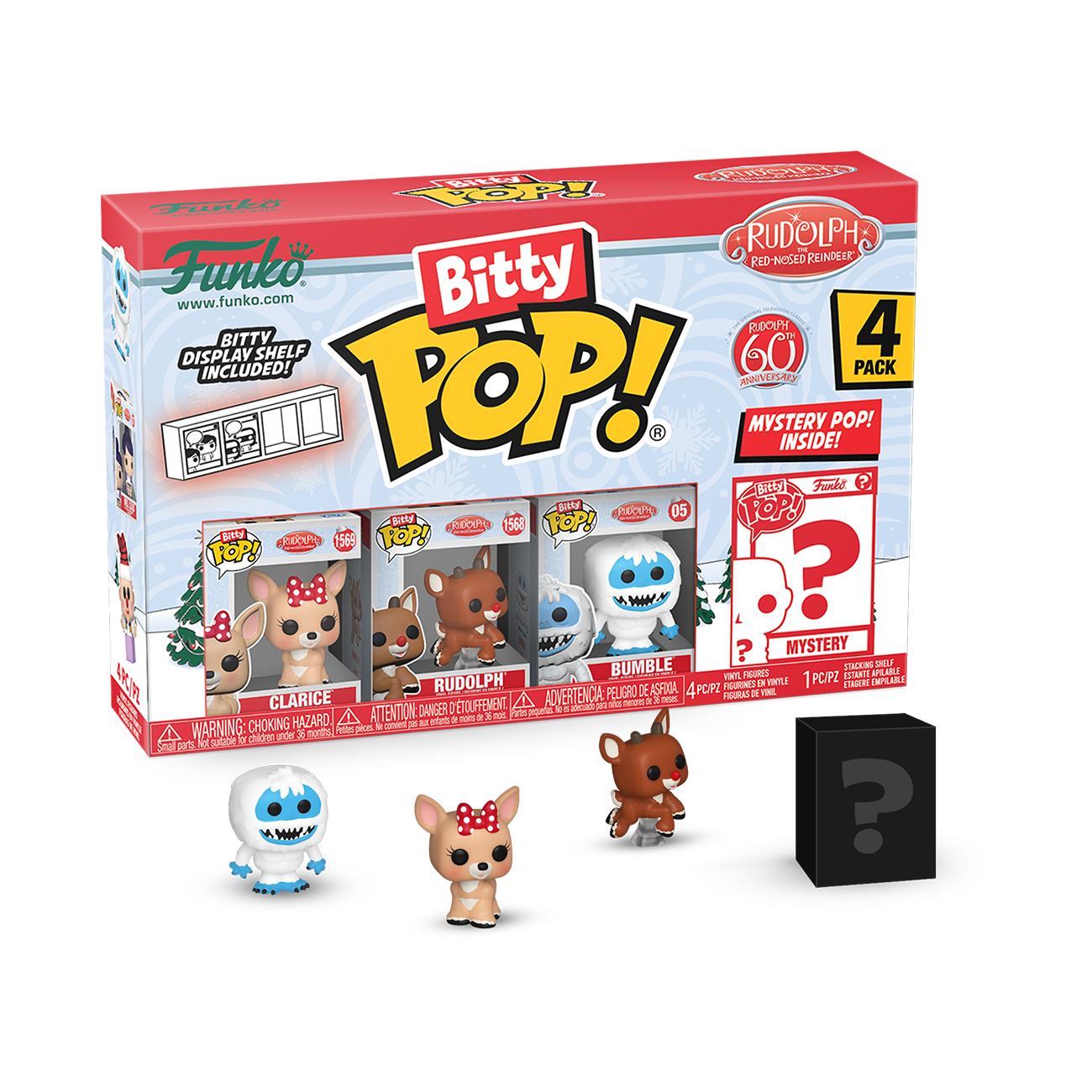 Funko Bitty POP! Rudolph (Clarice, Rudolph, Bumble, and