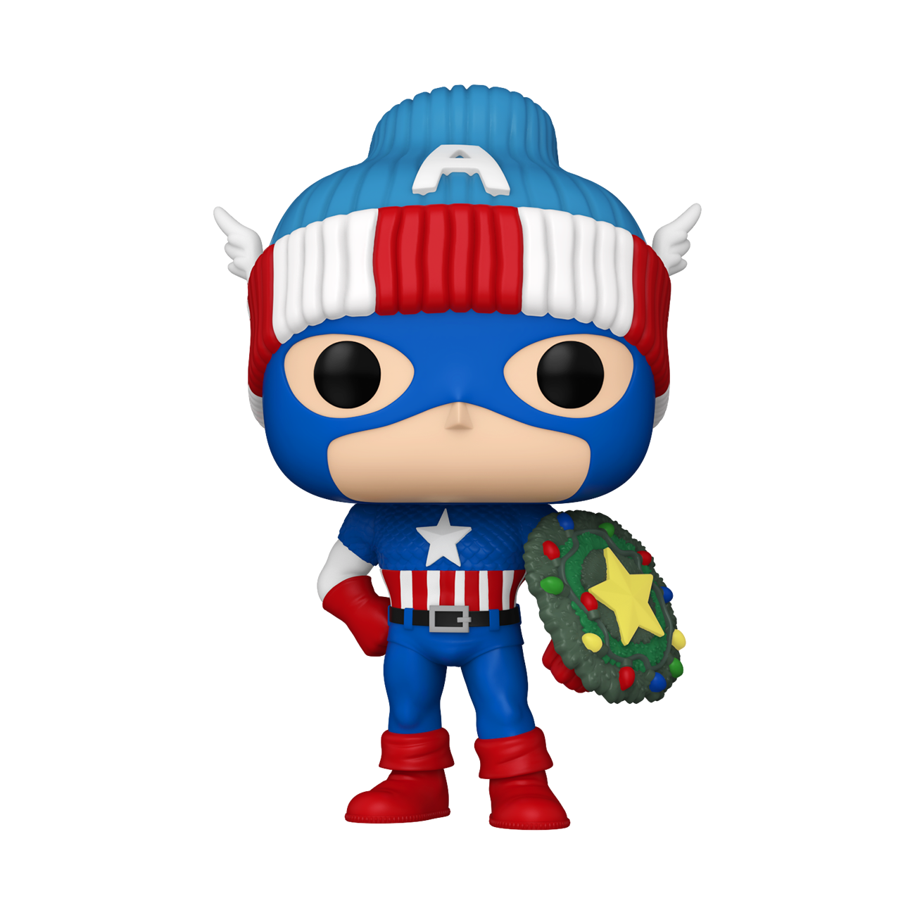 Funko POP! Marvel: Captain America (Holiday) 4.35-in Vinyl