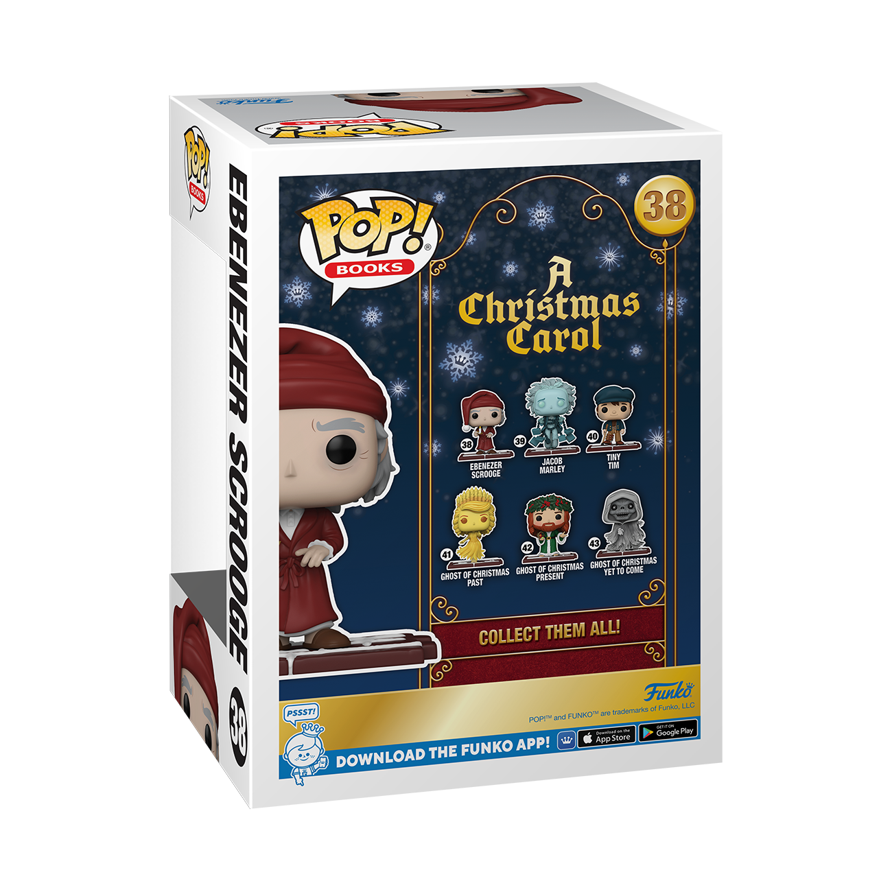 Funko POP! Books: A Christmas Carol Ebenezer Scrooge 4.55-in Vinyl Figure