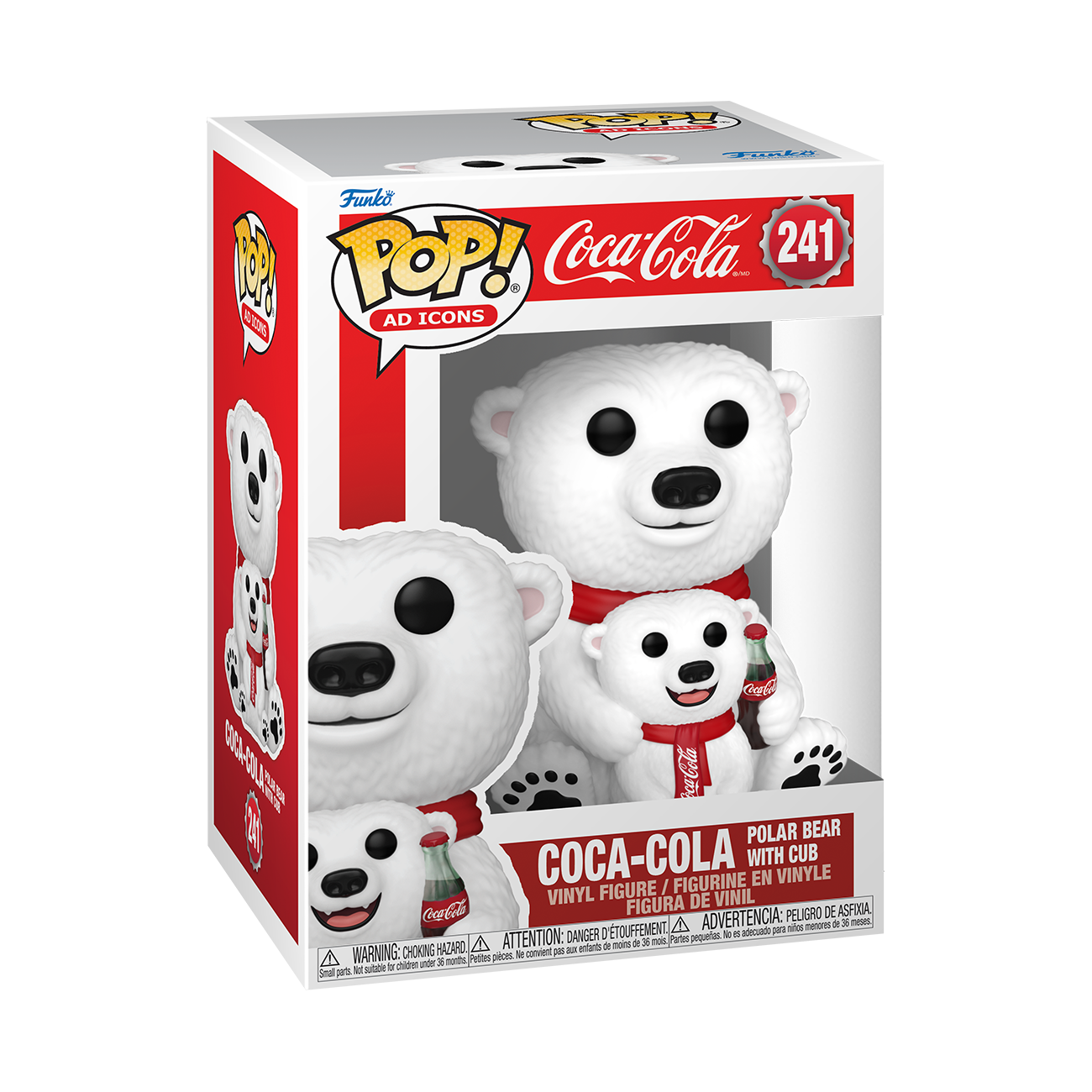 Funko POP! Ad Icons: Coca-Cola Polar Bear with Cub 3.75-in Vinyl Figure