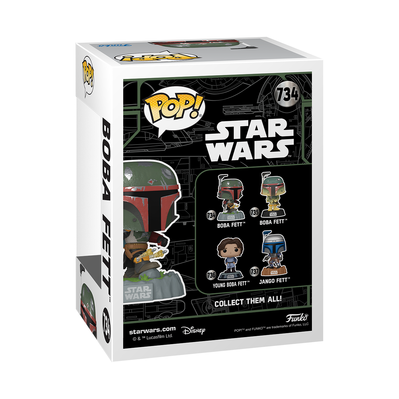Funko POP! Star Wars: Fett Legacy Boba Fett (Rockets) 4.7-in