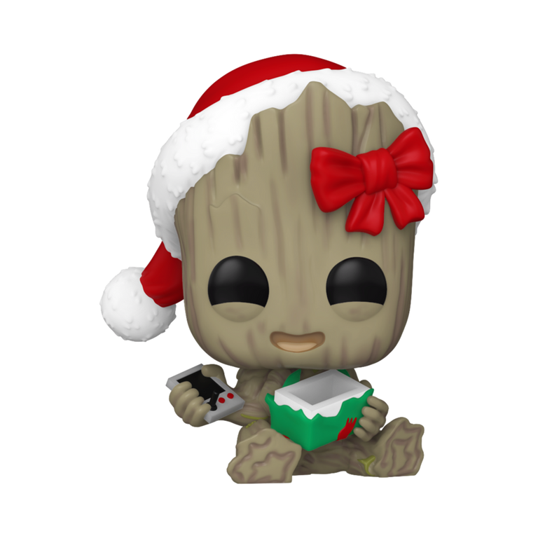 Funko POP! Marvel: Groot (Holiday) 3-in Vinyl Bobblehead