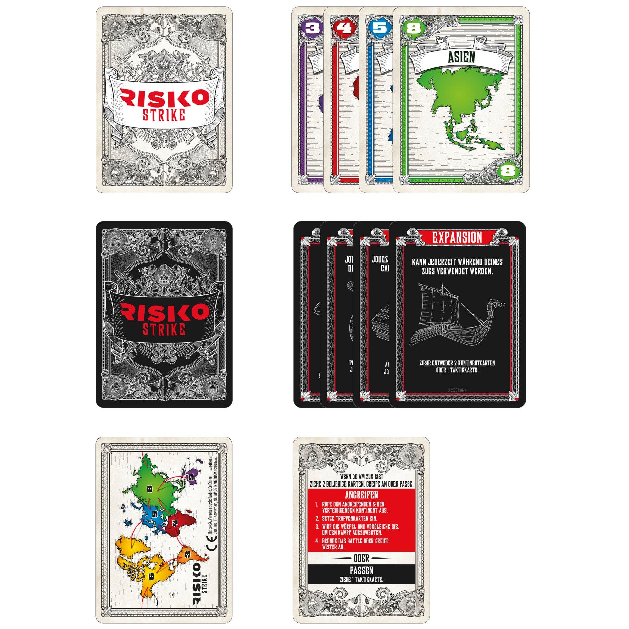 Risk Strike Cards and Dice Game