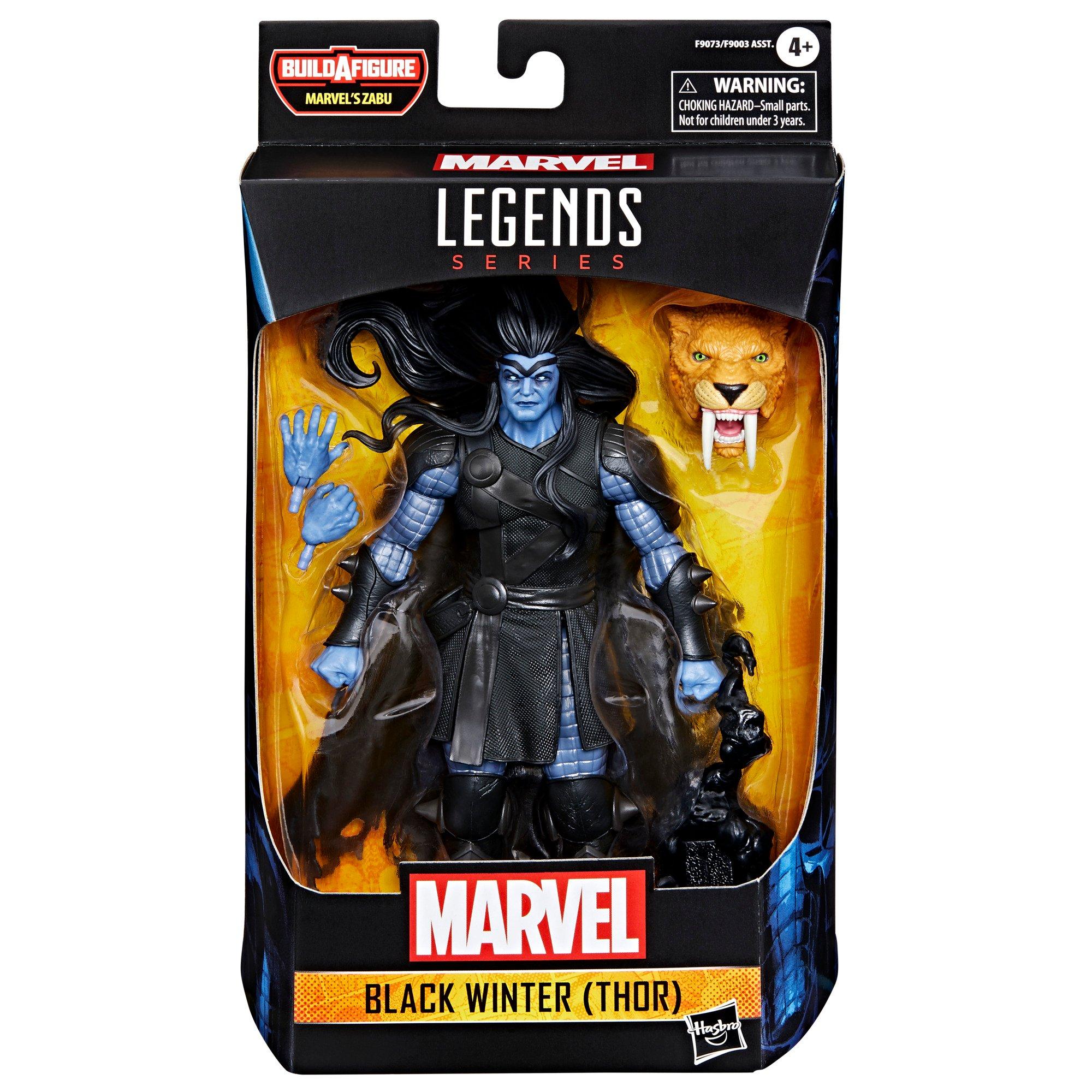 Hasbro Marvel Legends Series Thor (Black Winter) 6-in Action Figure (Build-A-Figure Zabu)