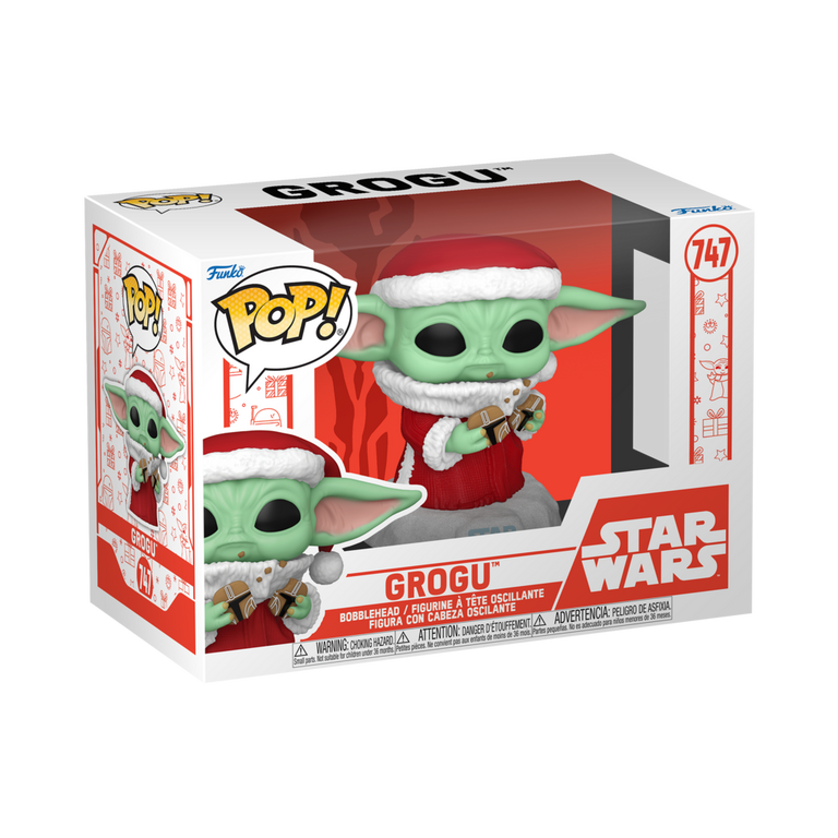Funko POP! Star Wars: Mandalorian (Holiday) Grogu 3.9-in