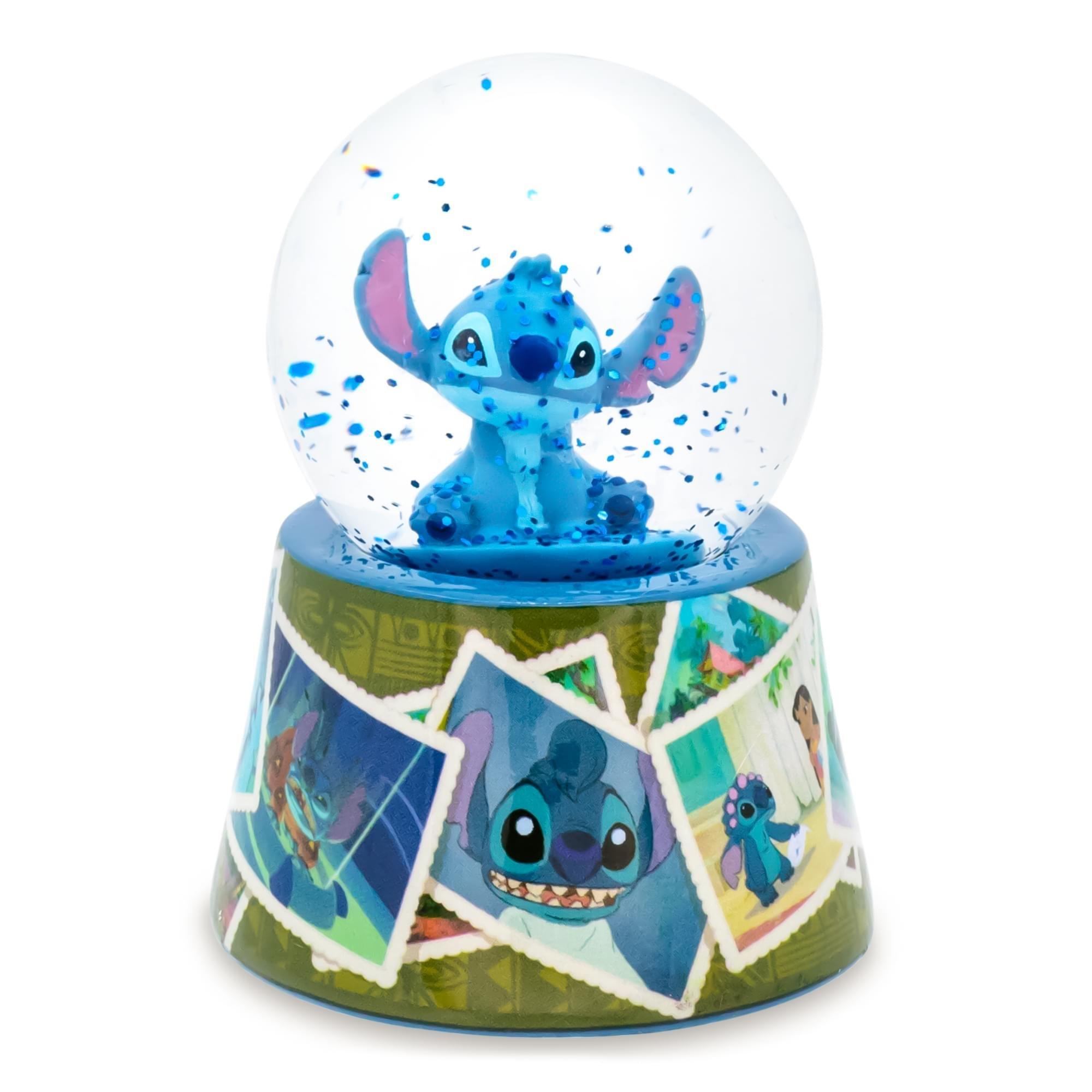 Disney Lilo and Stitch Vintage Photos Mini Light-Up 3-in Snow Globe