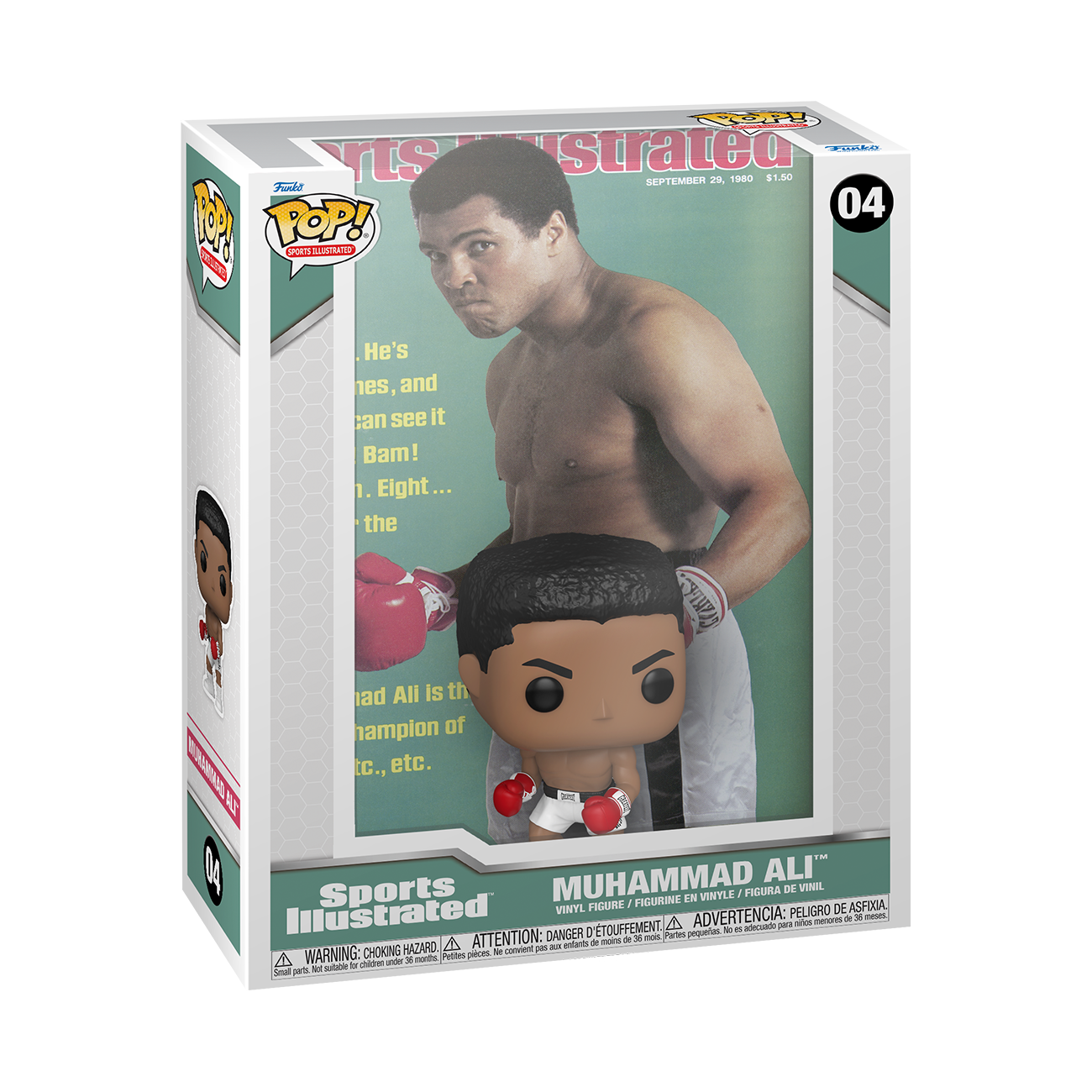 Funko Pop Muhammad Ali Sports Illustrated Cover - Boxing Collectible Vinyl Figure With Magazine