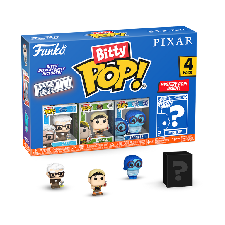 Funko Bitty POP! Pixar Animation Vinyl Figure Set 4-Pack