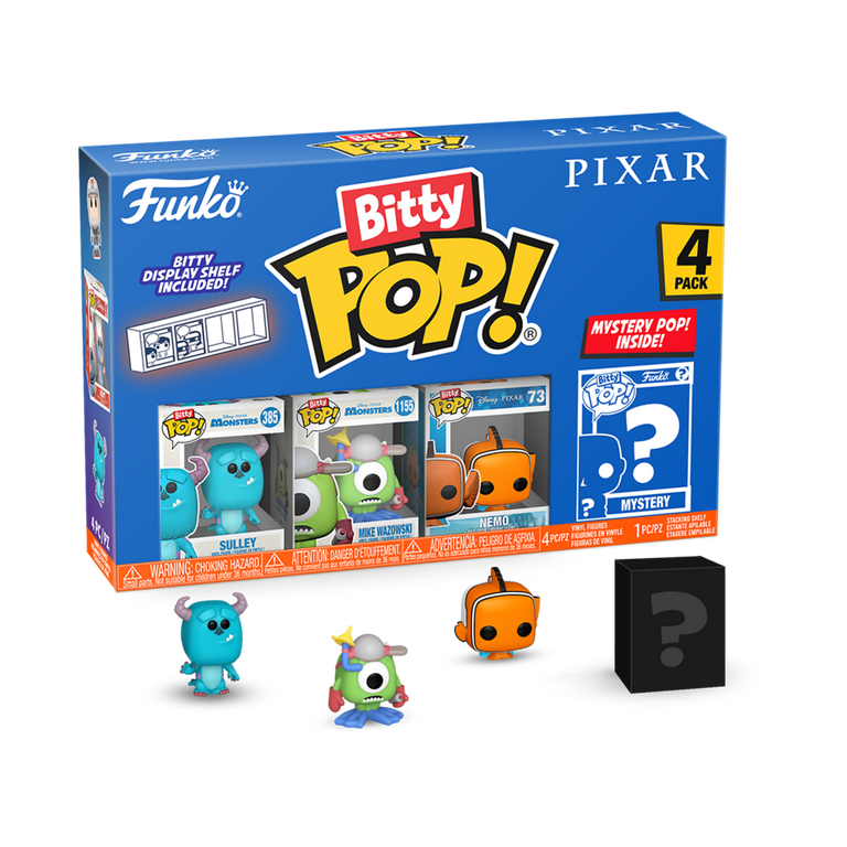 Funko Bitty POP! Pixar Animation Vinyl Figure Set 4-Pack (Sulley