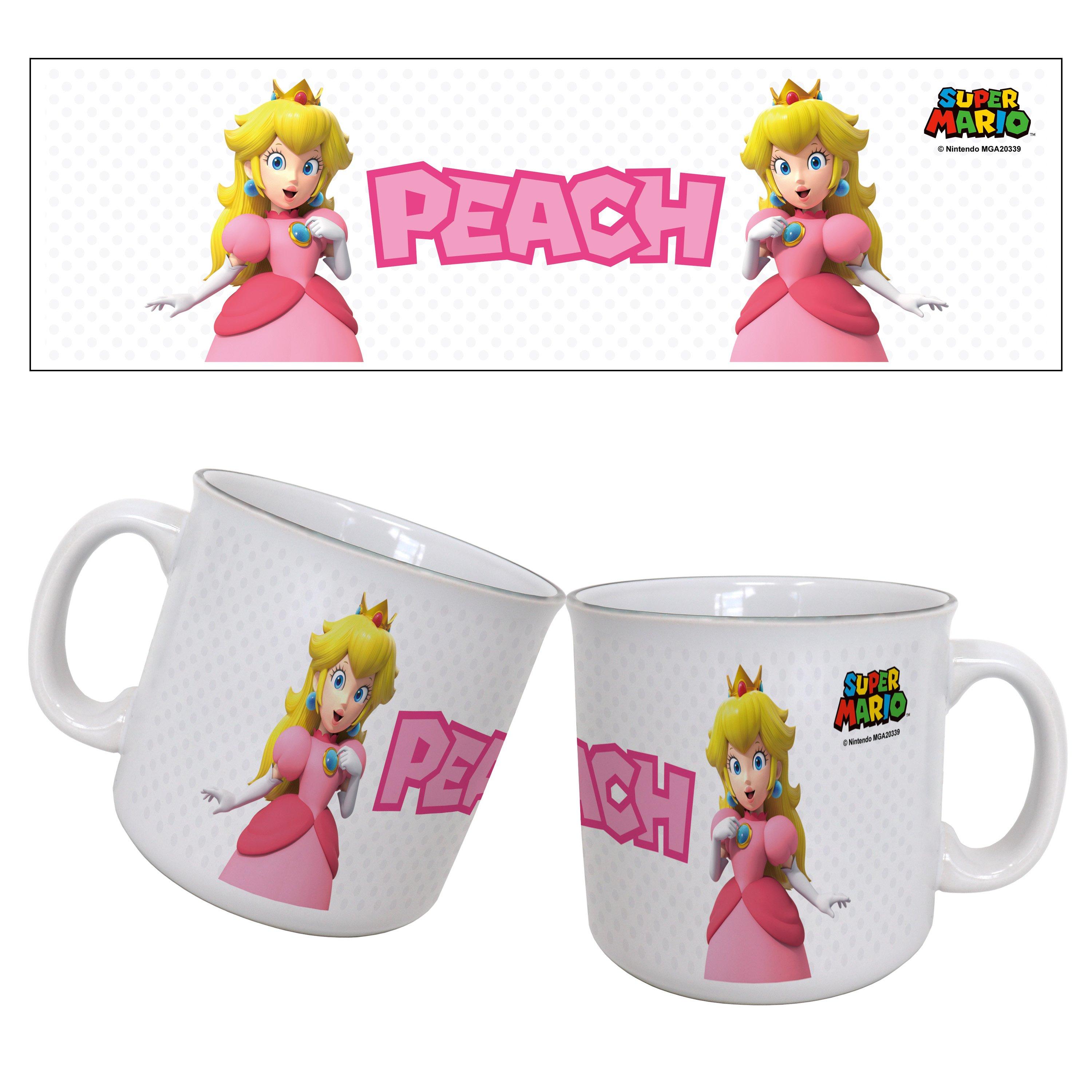 Super Mario Princess Peach 20oz Ceramic Mug | GameStop