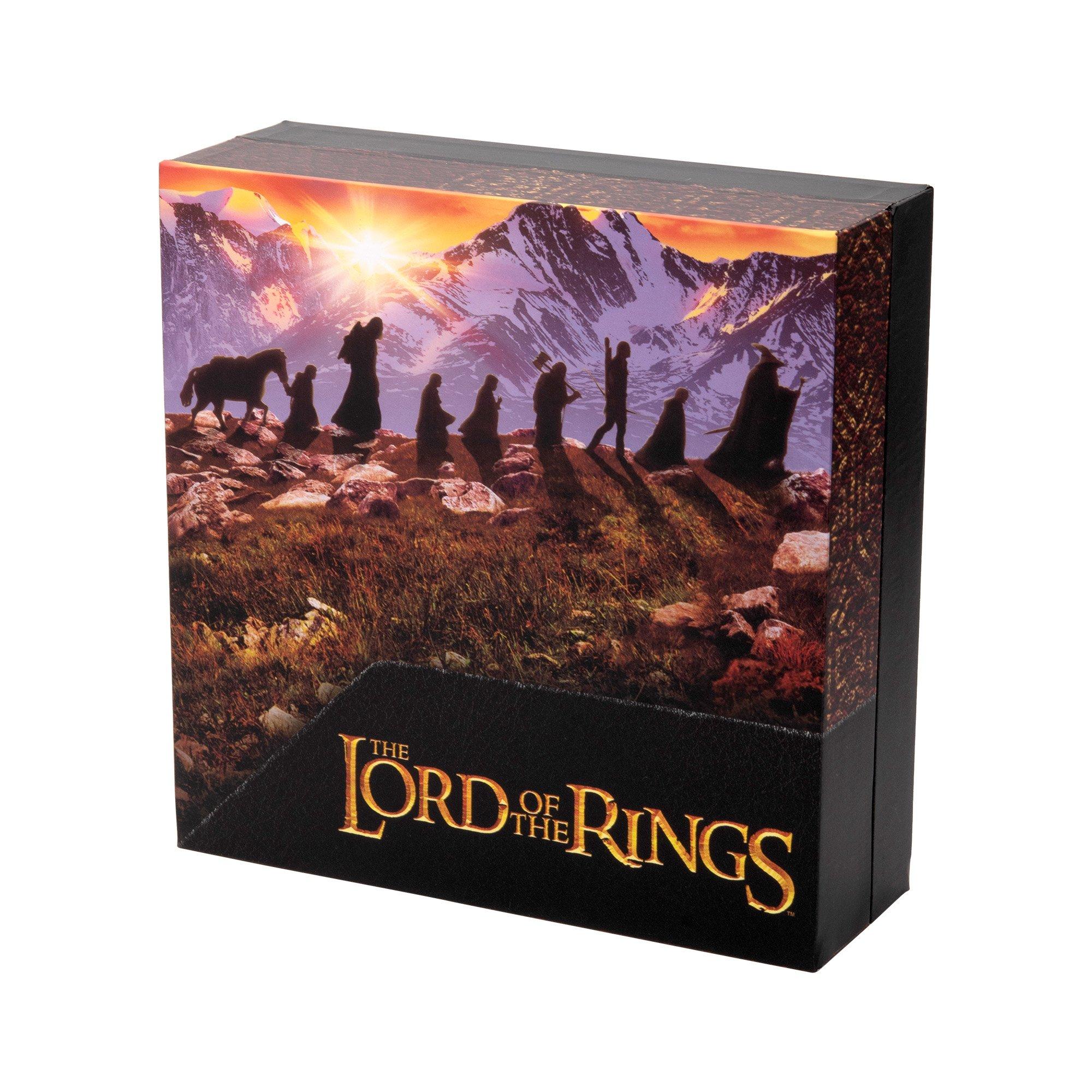 Lord of the Rings Frodo's Leaf Brooch and The One Ring Collectors Box Gamestop Exclusive