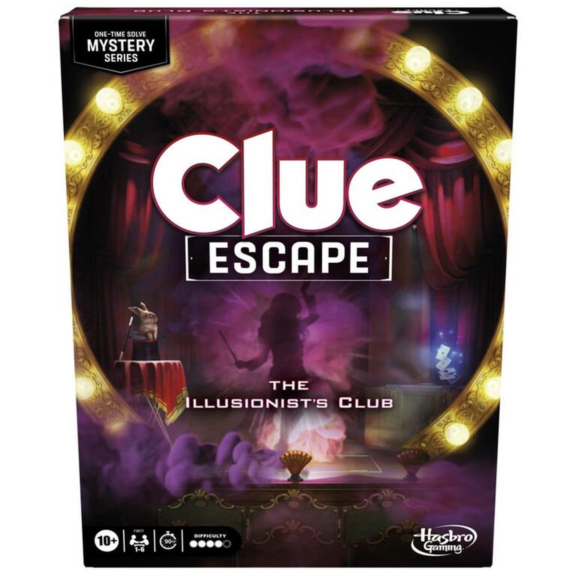 Clue Escape The Illusionists Club Board Game