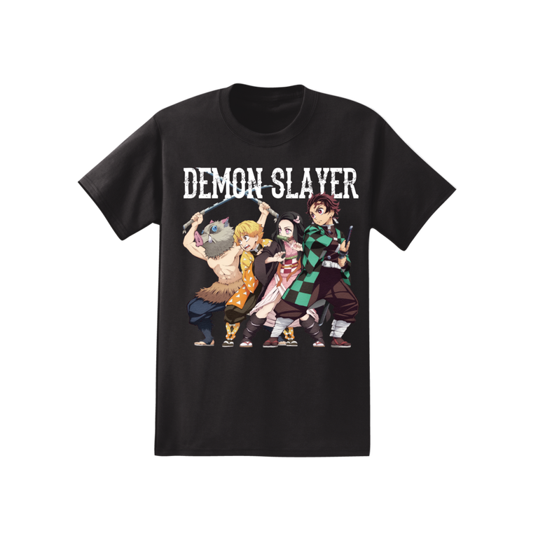 Demon Slayer Cast Unisex Black Short Sleeve T-Shirt
