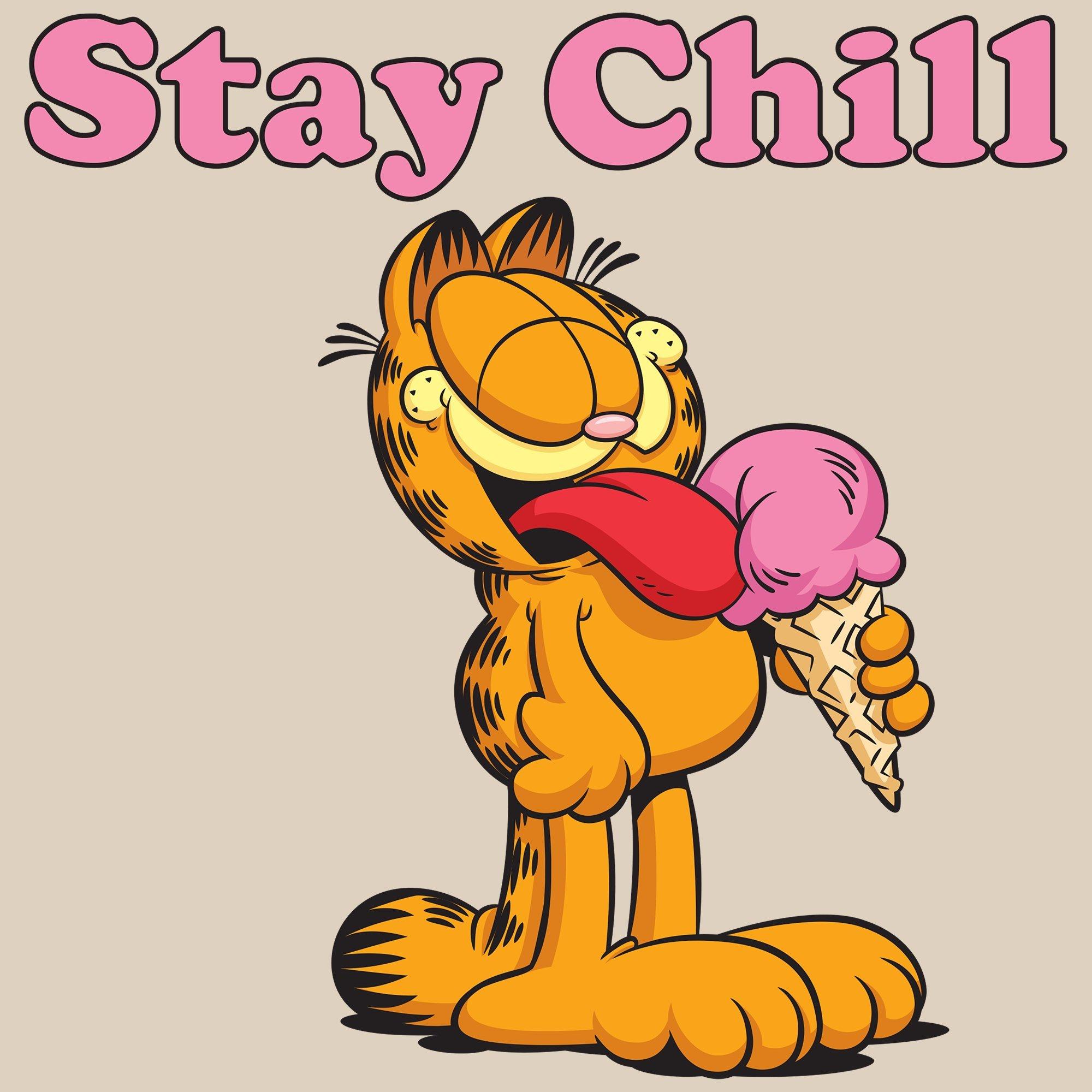 Garfield Stay Chill Ice Cream Graphic Unisex T-Shirt