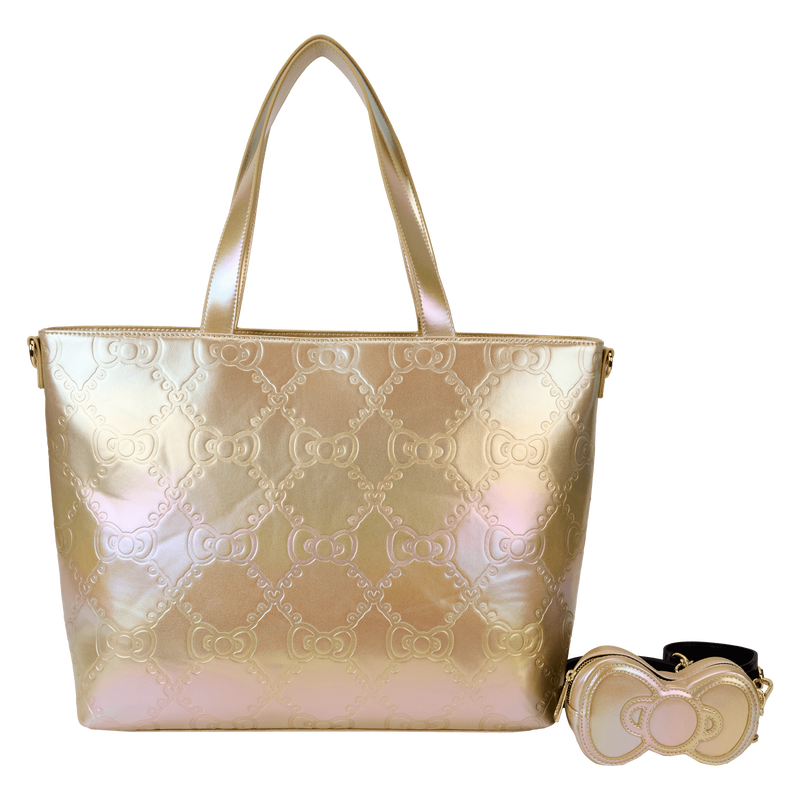 Hello Kitty ゴールドクリアバッグ Loungefly Sanrio 50th Anniversary Hello Kitty Metallic Gold