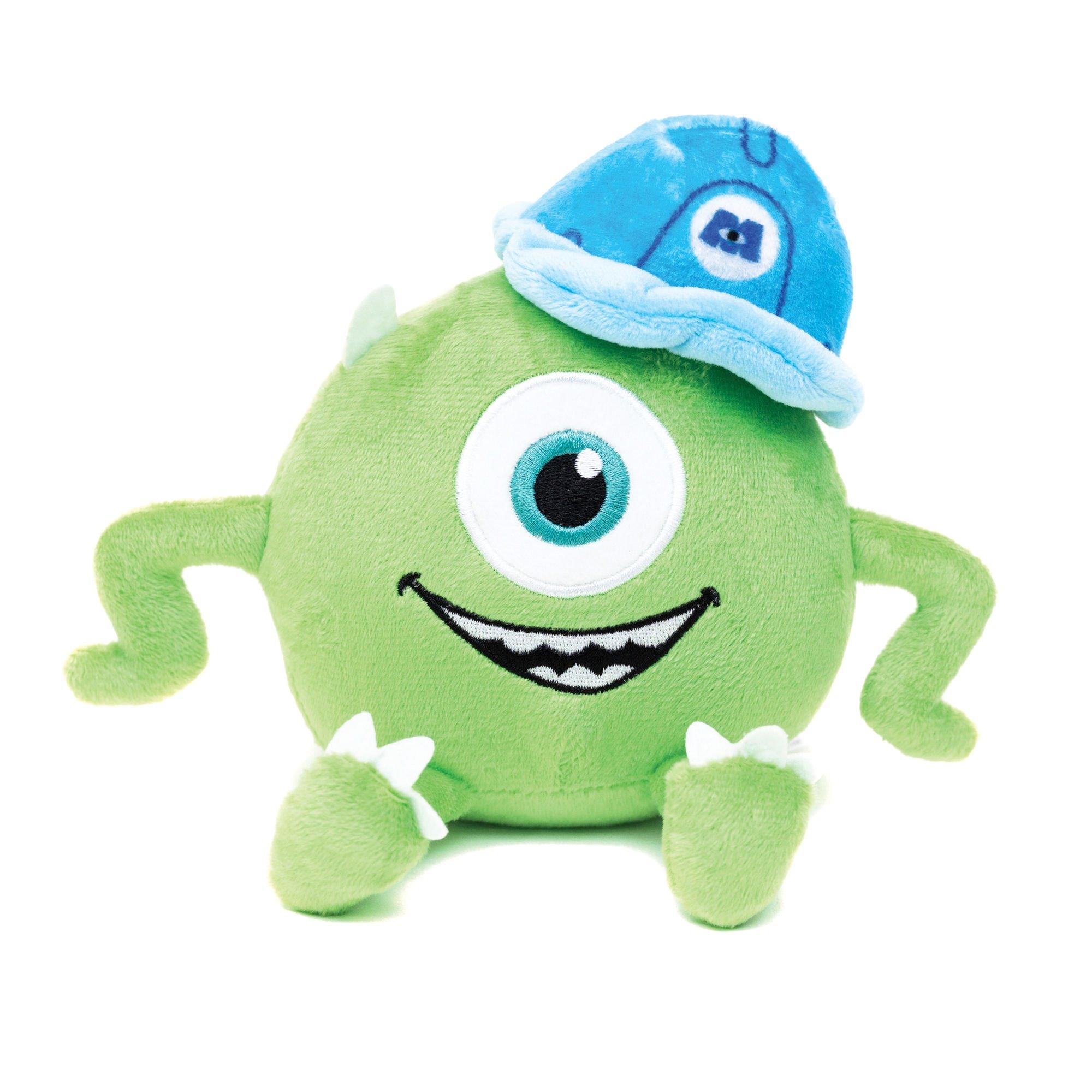 Buckle-Down Disney Monsters Inc. Dog Toy Squeaker Plush Toy Mike