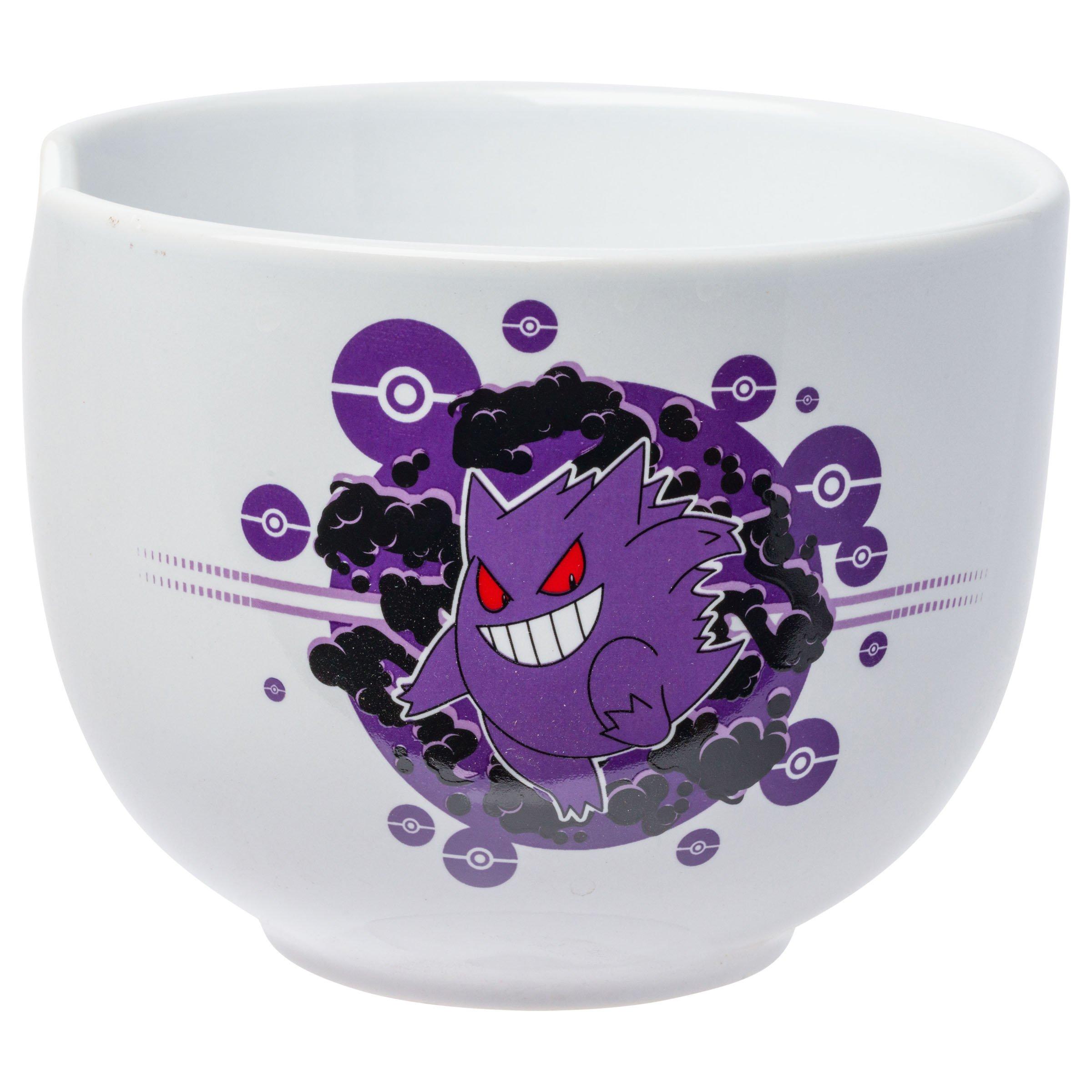 Pokemon Gengar Ramen 20oz Ceramic Bowl with Chopsticks Set