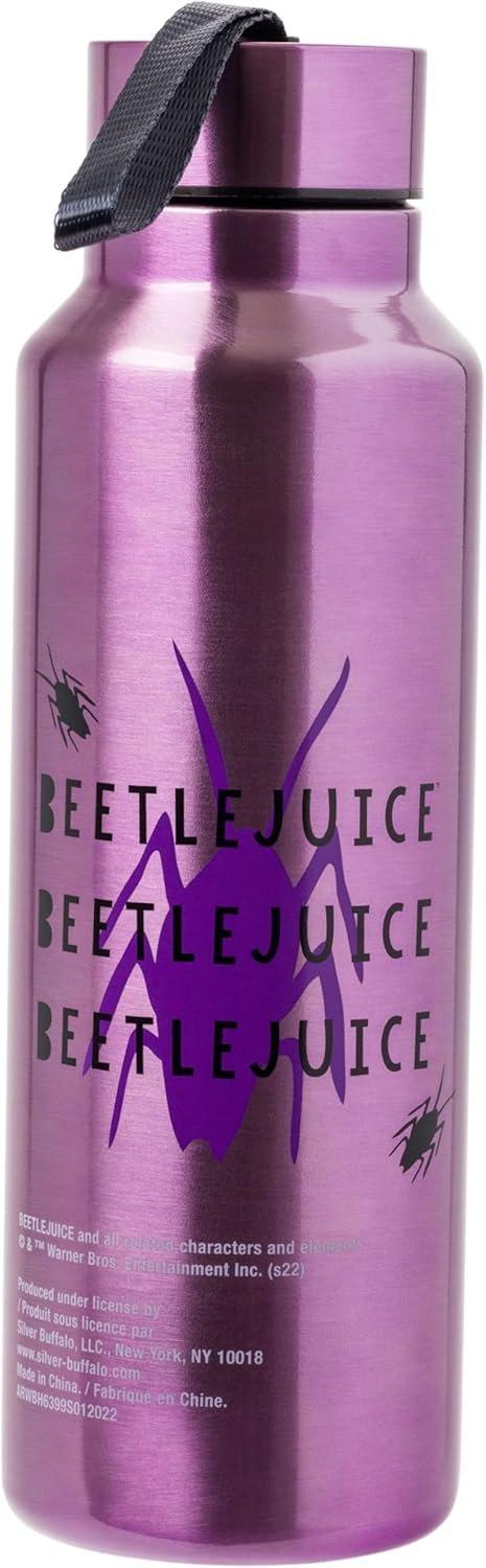Beetlejuice Strange and Unusual Sandworm 27oz Stainless Steel Water Bottle with Strap