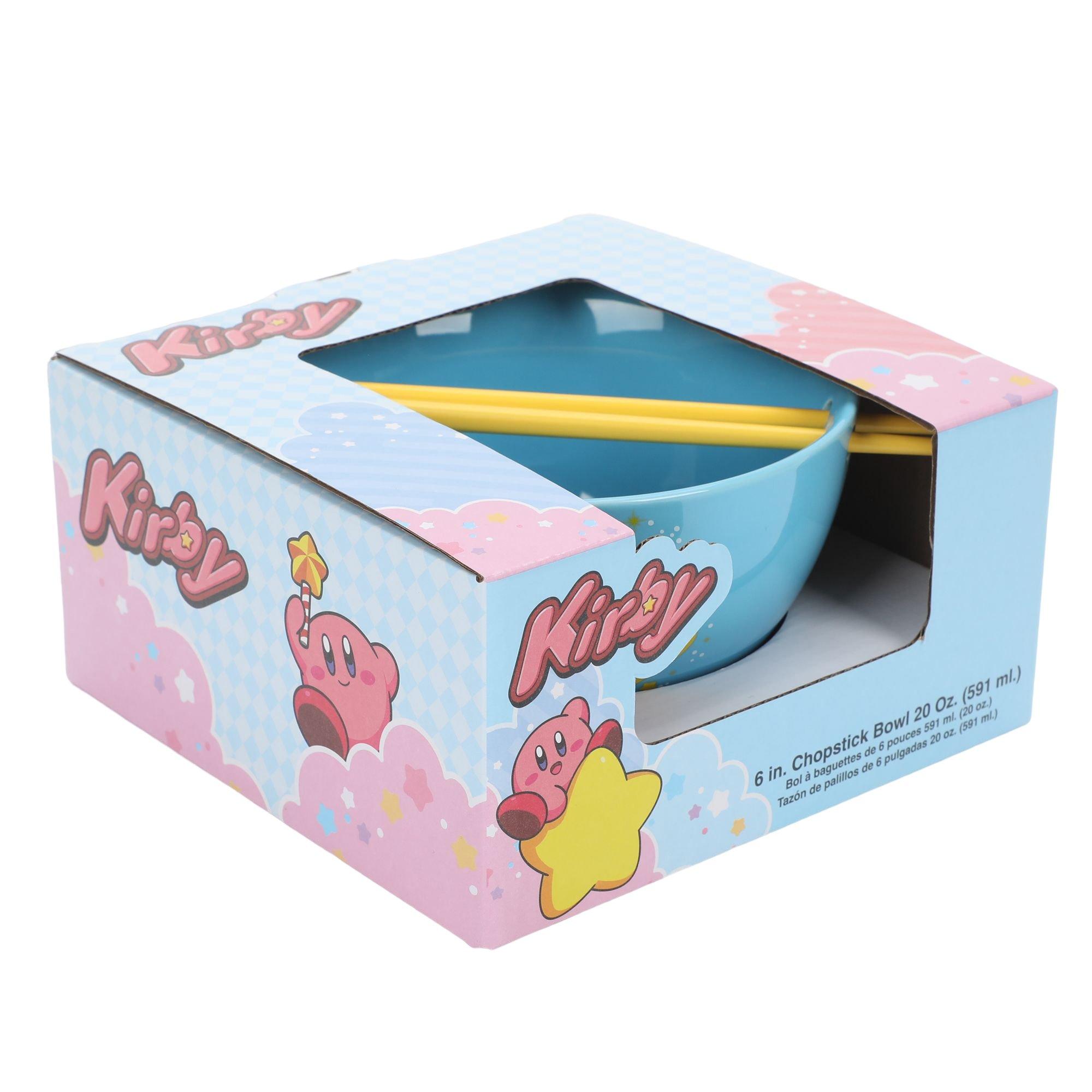 Kirby Blue Ramen Bowl with Chopsticks