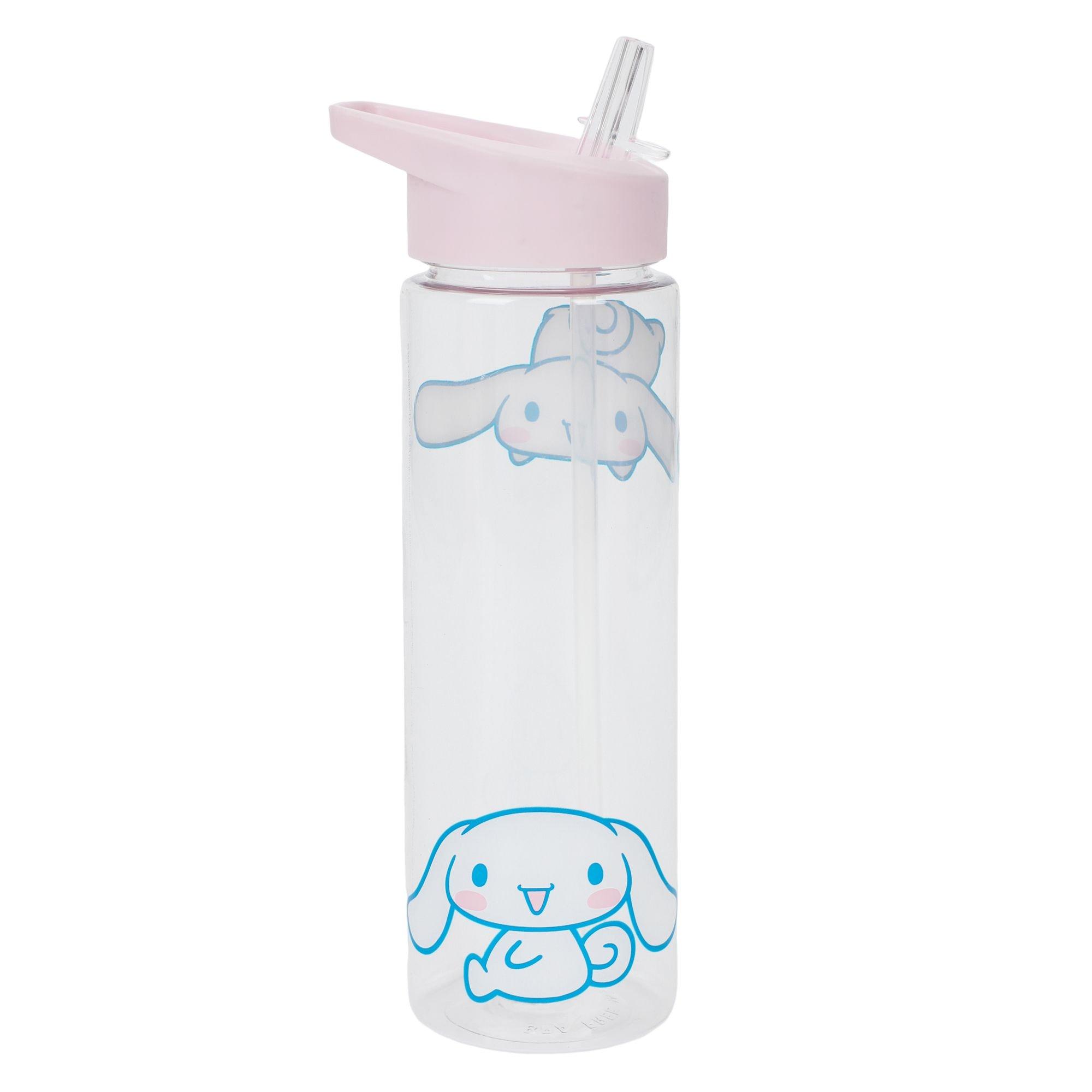 Cinnamoroll Plastic 24 oz Water Bottle with Pink Lid
