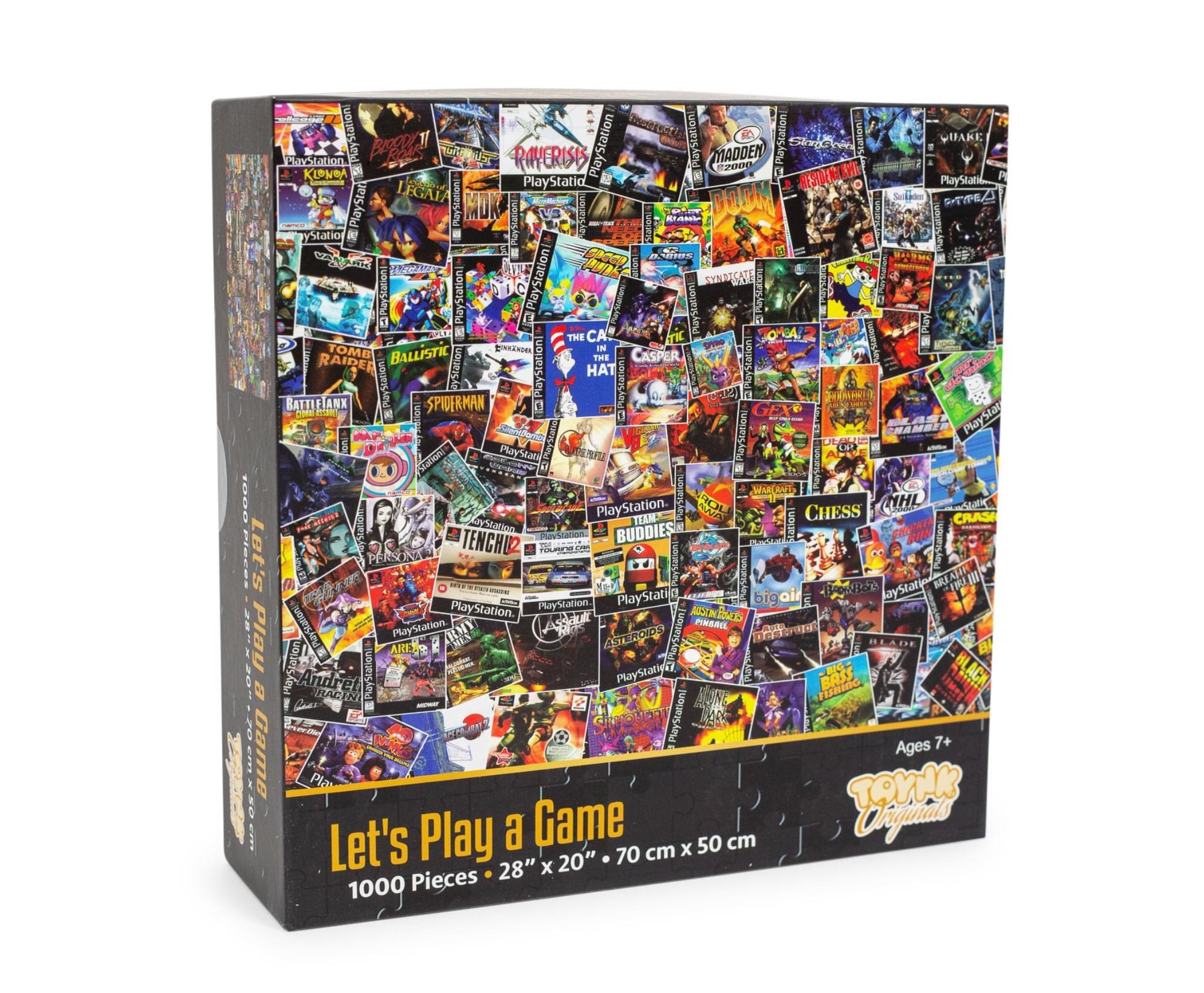 Toynk PlayStation Video Game Box Collage 1000-Piece Jigsaw Puzzle