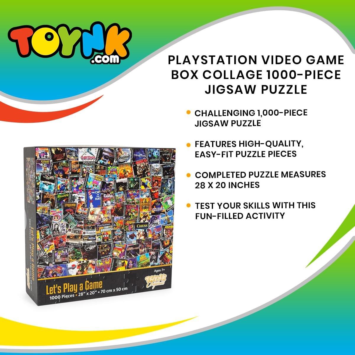 PlayStation Video Game Box Collage 1000-Piece Jigsaw Puzzle