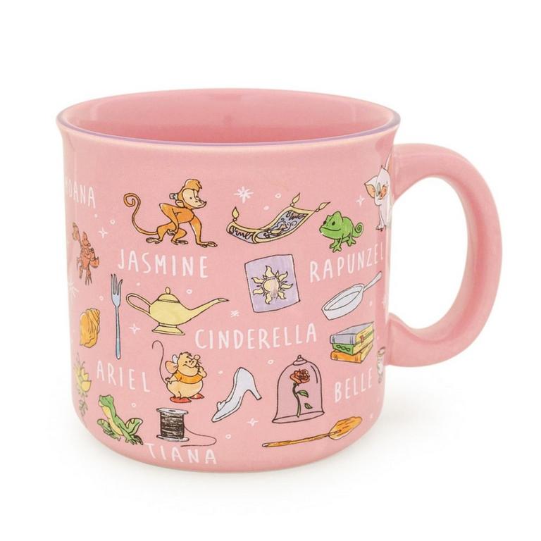 Disney Princess Icons 20 oz Ceramic Camper Mug | GameStop