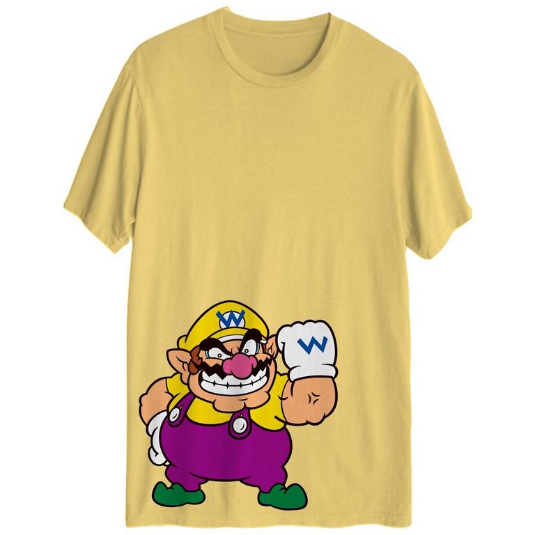 Super Mario Wario Adult Crew Neck T-Shirt