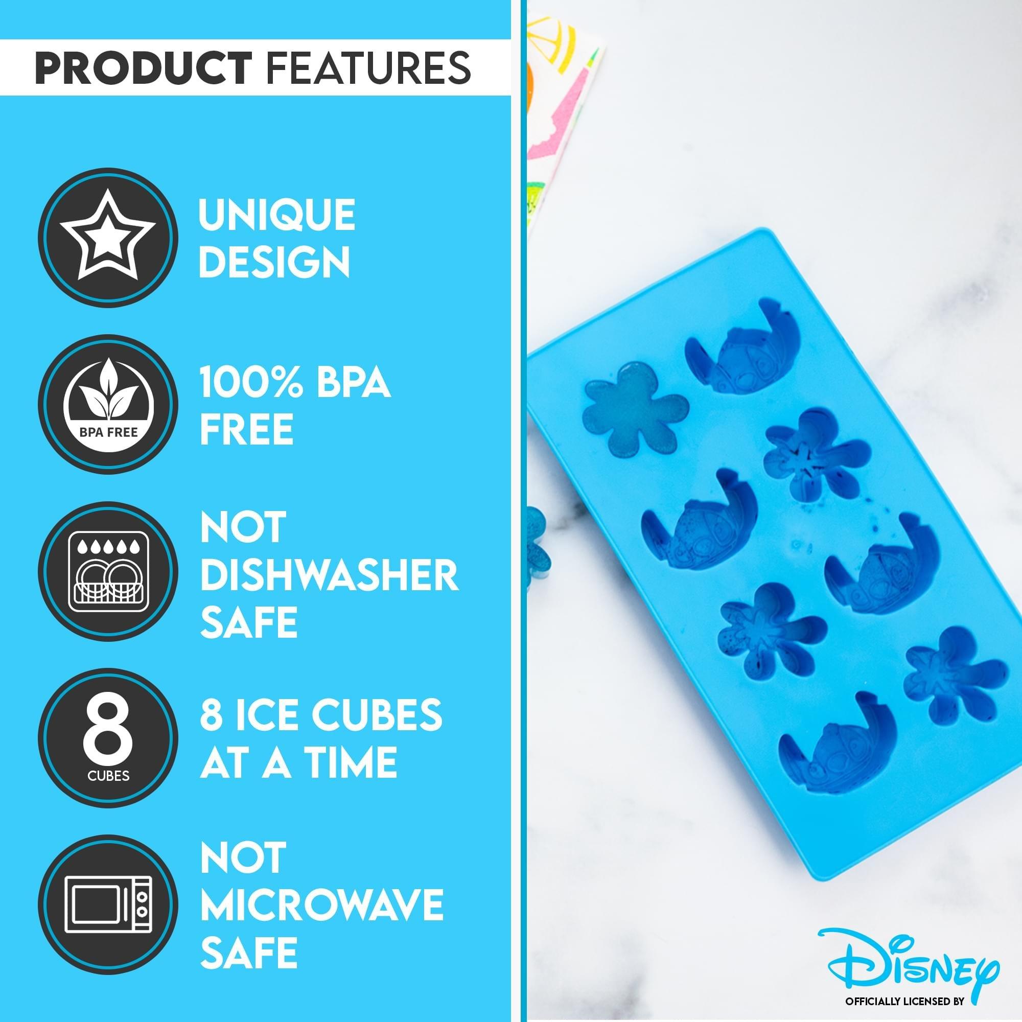 Disney Lilo and Stitch Silicone Mold Ice Cube Tray - 8 Cubes