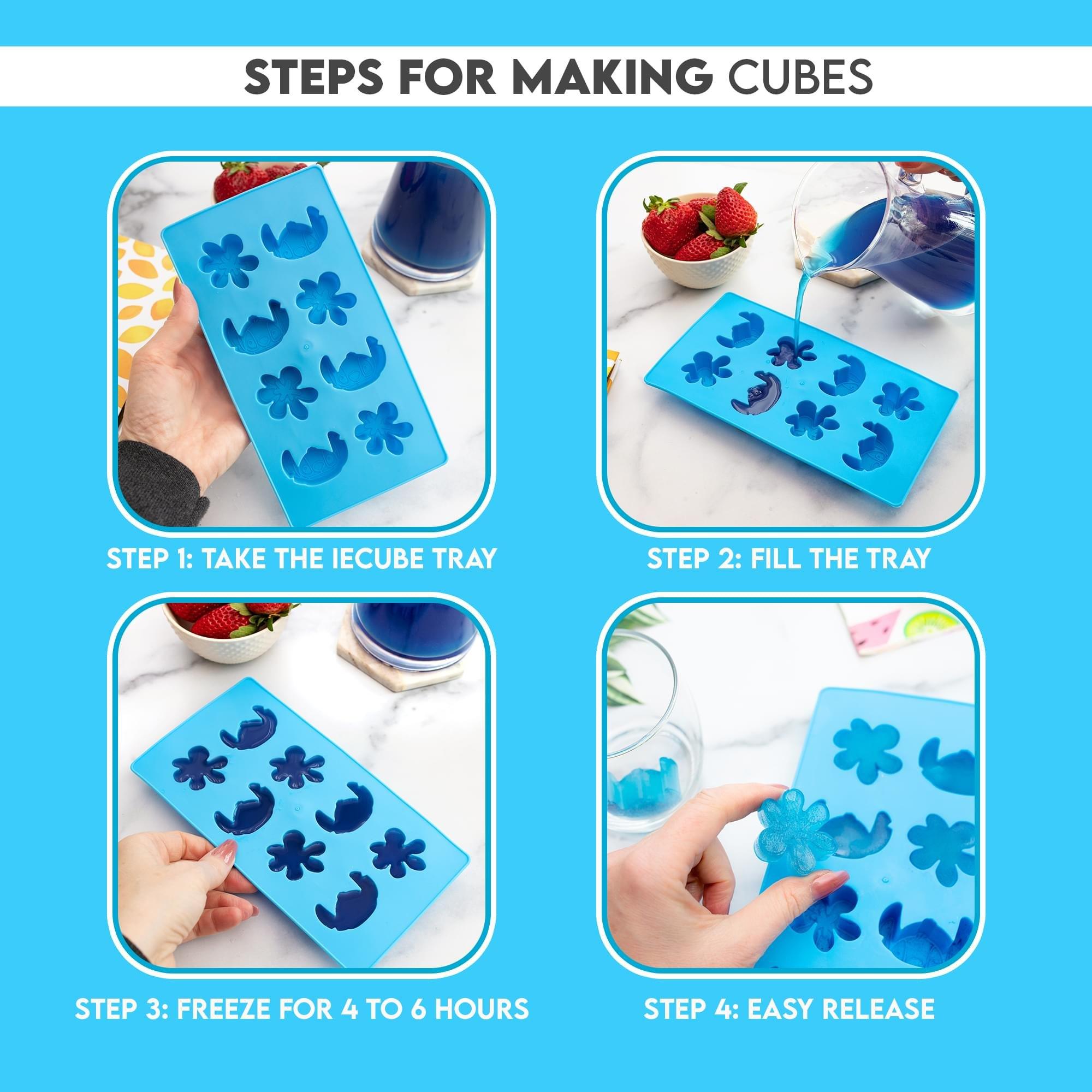 Disney Lilo and Stitch Silicone Mold Ice Cube Tray - 8 Cubes