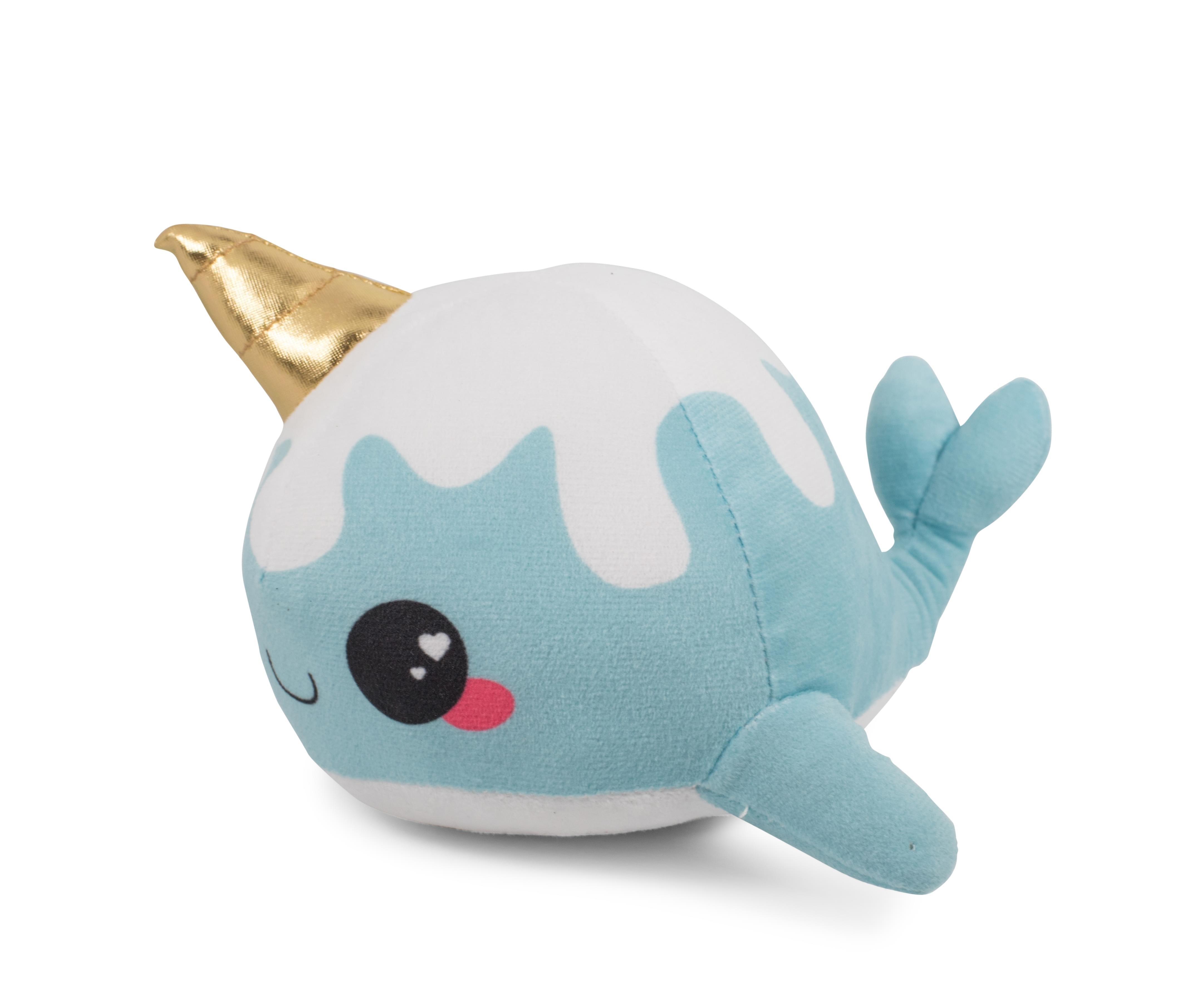 Glitter Galaxy Blue Narwhal 6-in Collectible Plush
