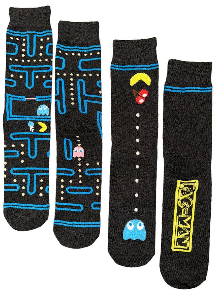 PAC-MAN Video Game Men's Crew Socks 2-Pack, High Point Design