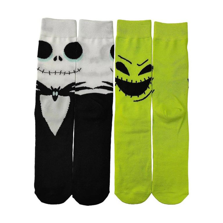 The Nightmare Before Christmas Jack Skellington and Oogie Boogie Socks 2-Pack