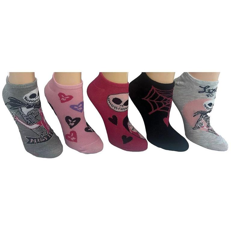 The Nightmare Before Christmas Love No Show Womens Socks 5-Pack
