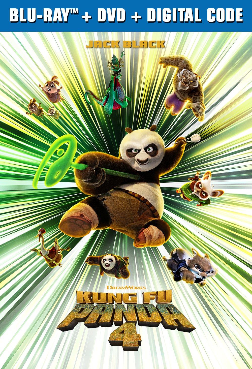 Kung Fu Panda 4 Movie - Blu-ray | GameStop, حجم الصورة 1000x1464