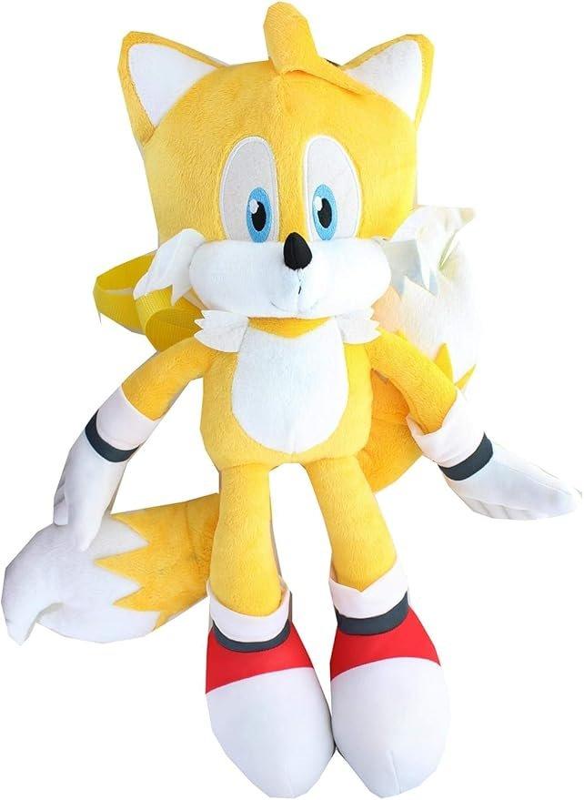 Sonic the Hedgehog Sega Tails Plush 17-in Backpack, Accessory Innovations