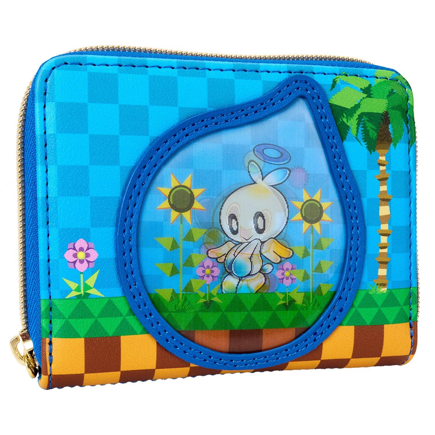 Loungefly Sonic the Hedgehog Chaos Garden Lenticular Zip