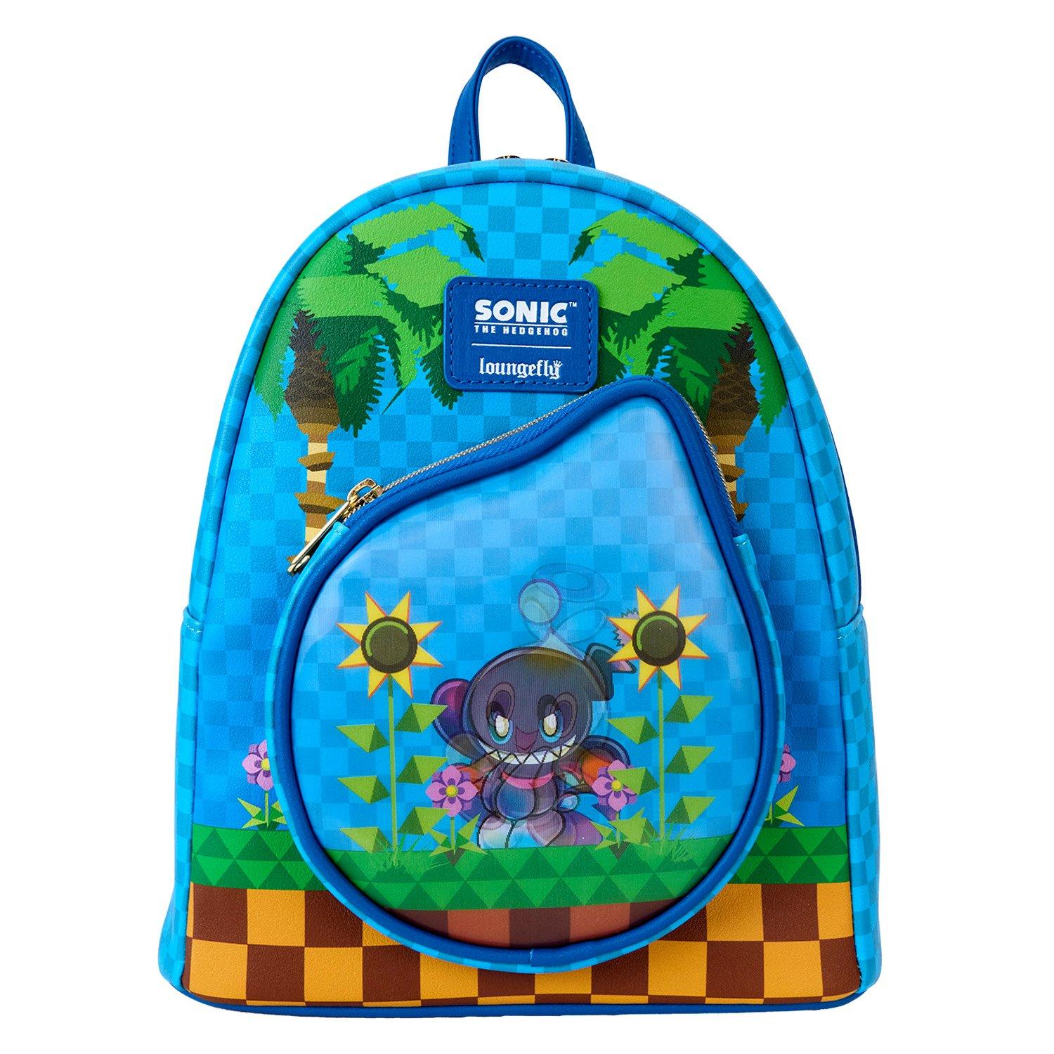Loungefly Sonic the Hedgehog Chaos Garden Lenticular Mini Backpack GameStop Exclusive