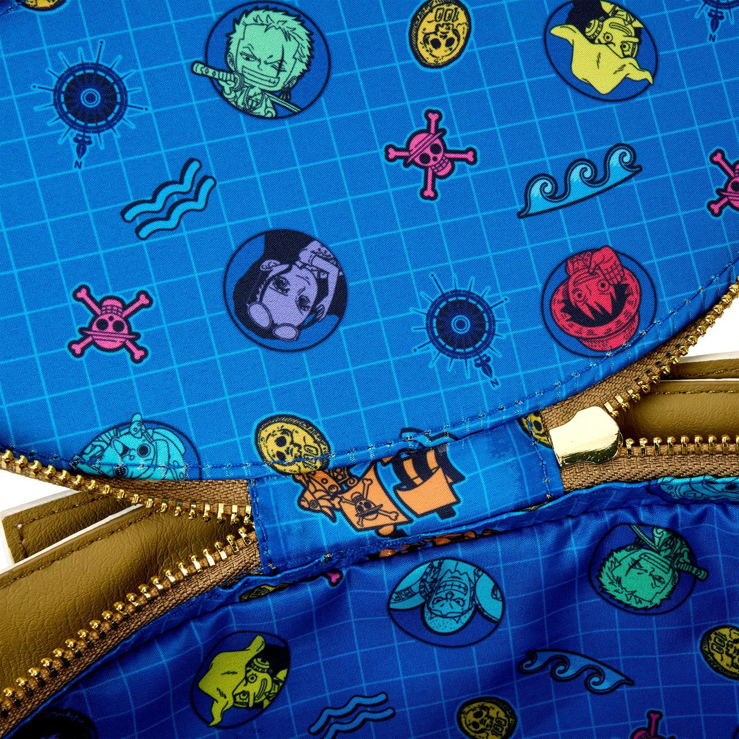 Loungefly One Piece Thousand Sunny Ship Figural 7.5-in Crossbody Bag