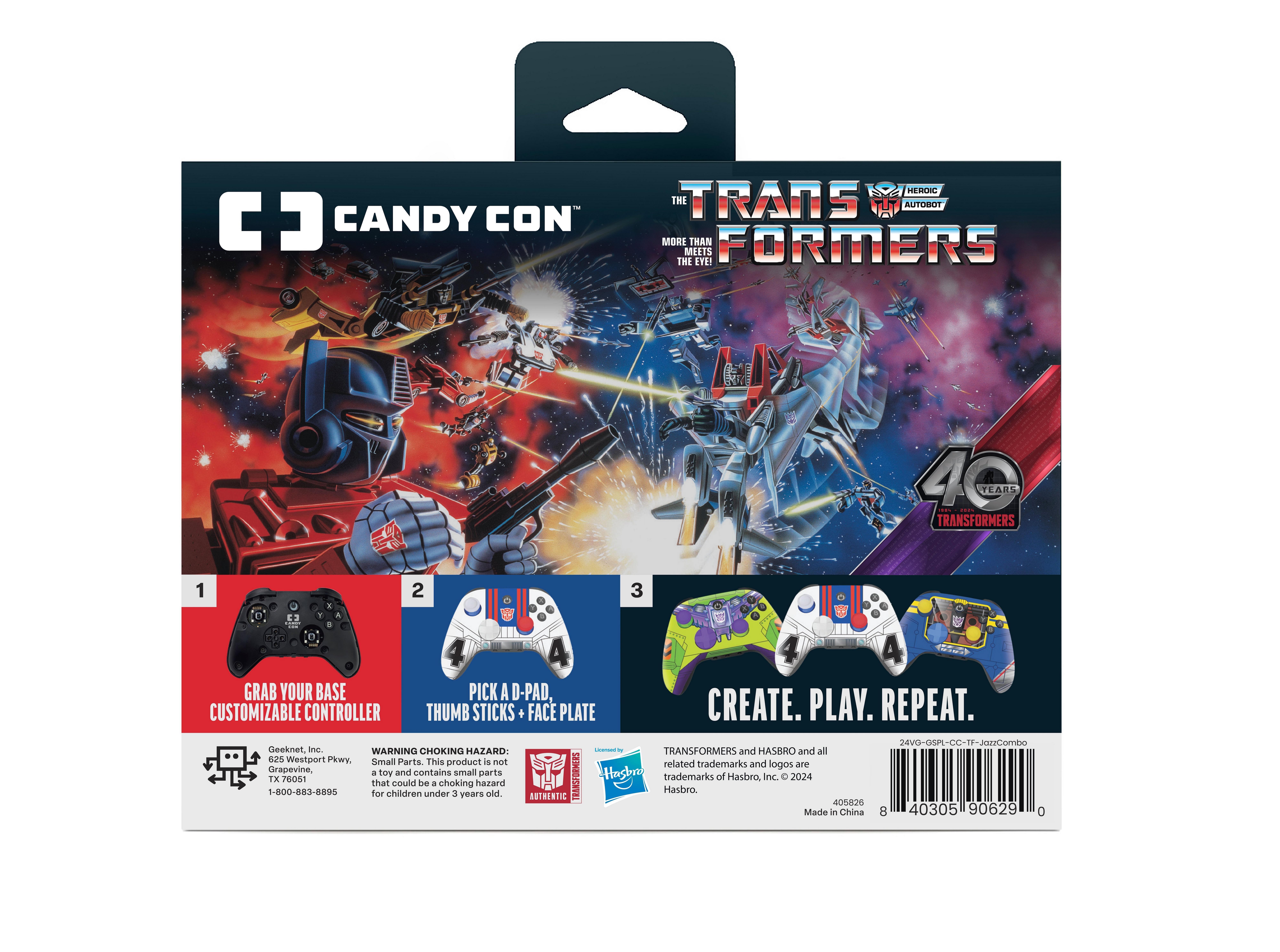 CANDY CON Transformers Combo Pack Licensed Controller Kit GameStop Exclusive Transformers Jazz